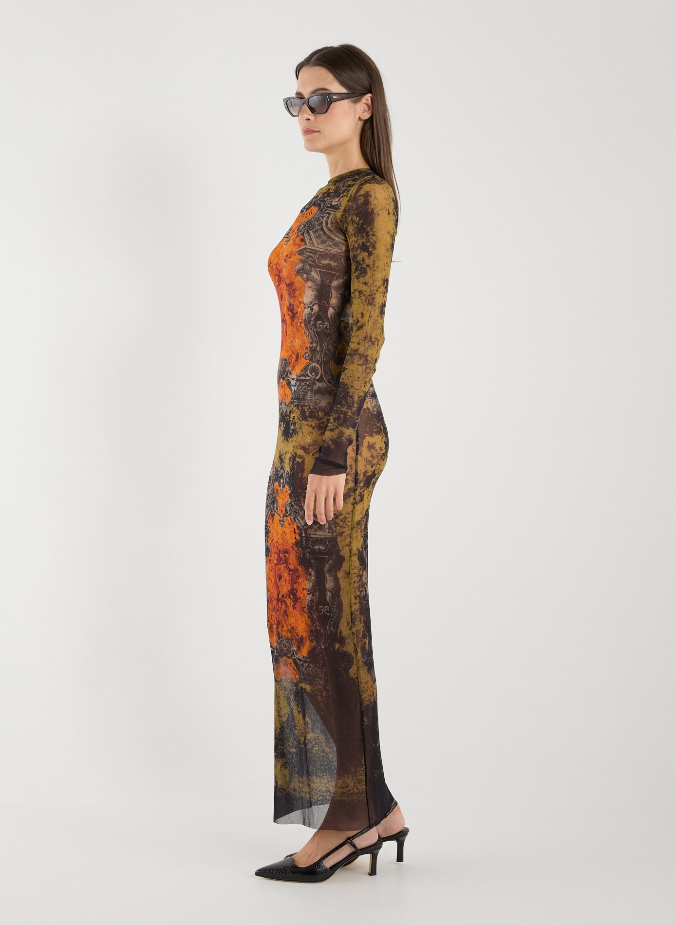 Printed maxi dress JEAN PAUL GAULTIER Multicolour