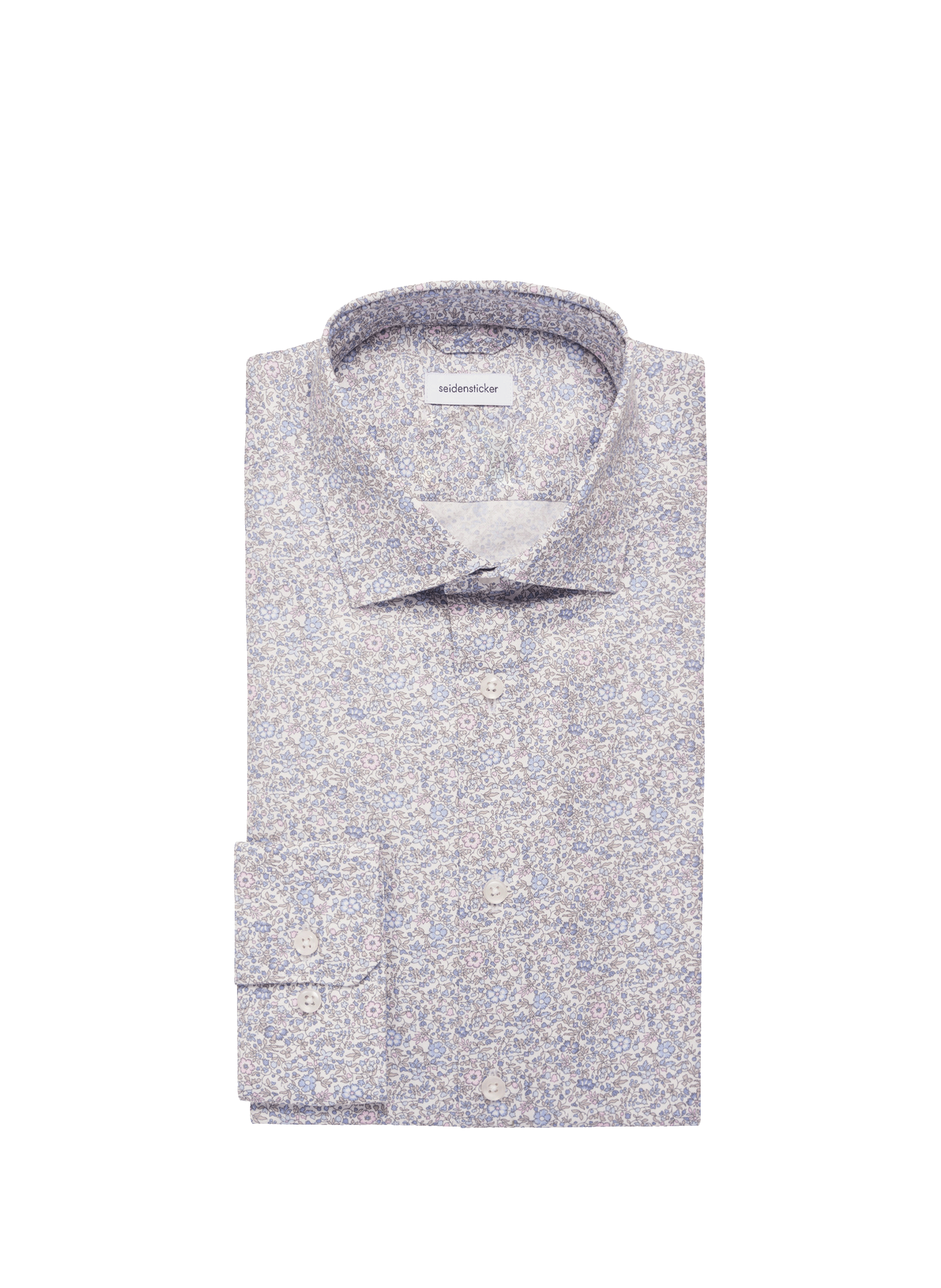 Cotton patterned shirt SEIDENSTICKER Grey