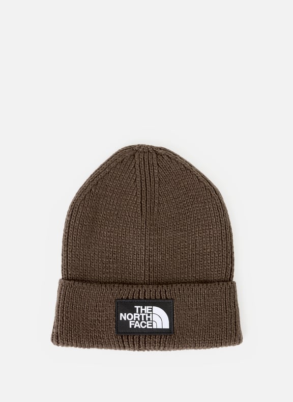 Embroidered ribbed beanie Brown by THE NORTH FACE THE NORTH FACE Embroidered ribbed beanie Brown