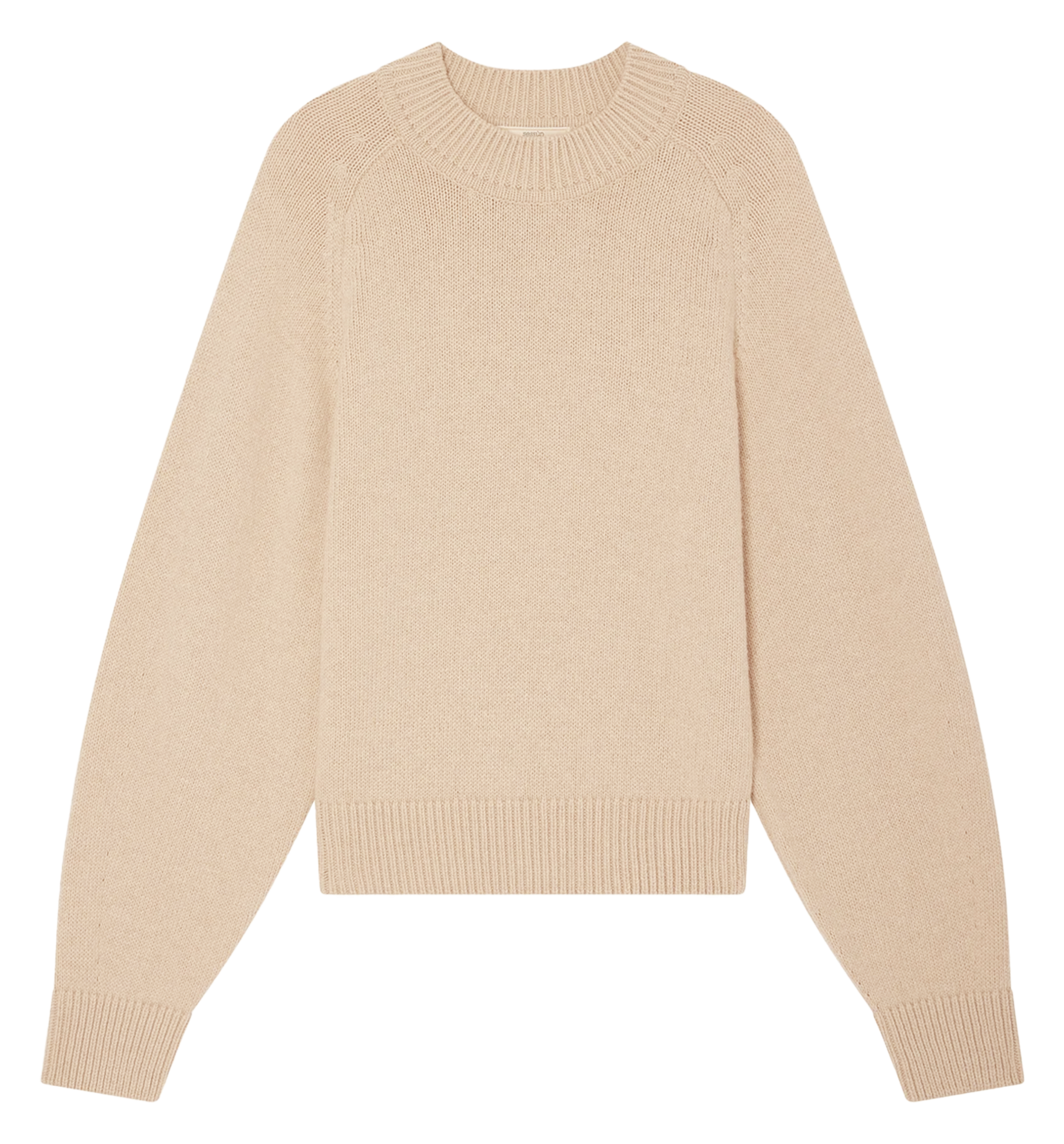 Pull droit en laine mélangée dalan SESSUN Beige