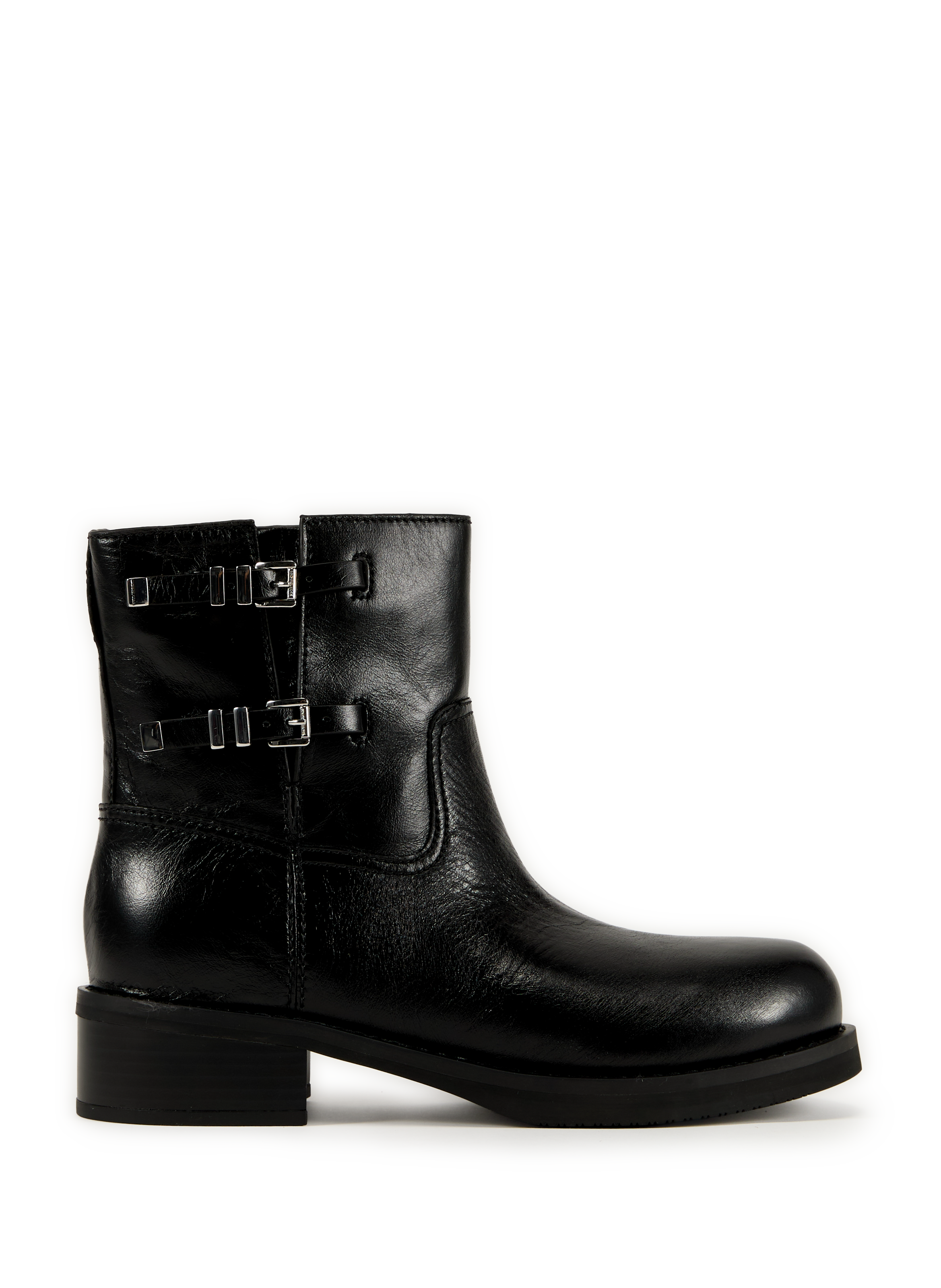 MICHAEL KORS Ankle boots with silver tips Black