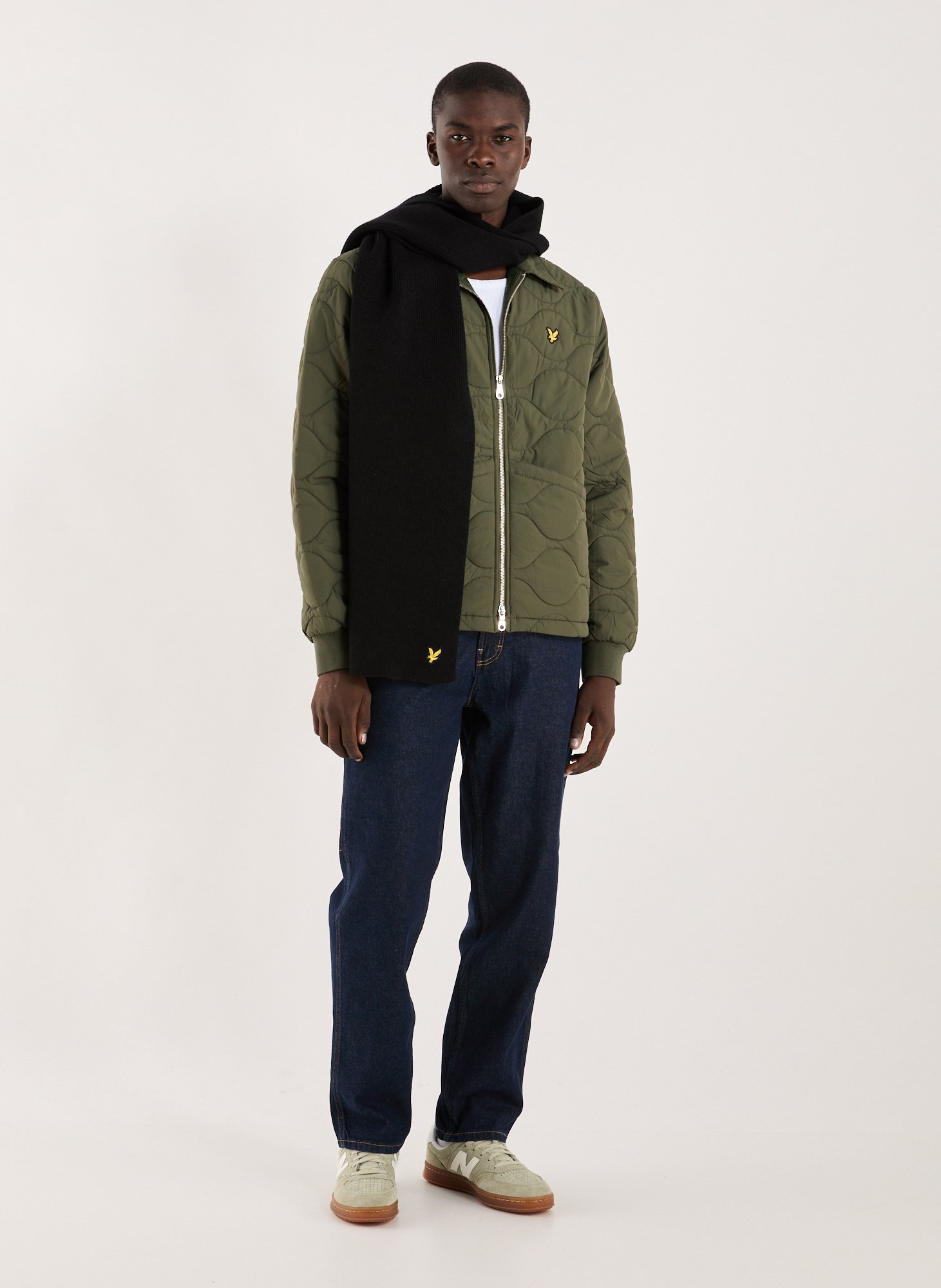 Logo scarf LYLE & SCOTT Black