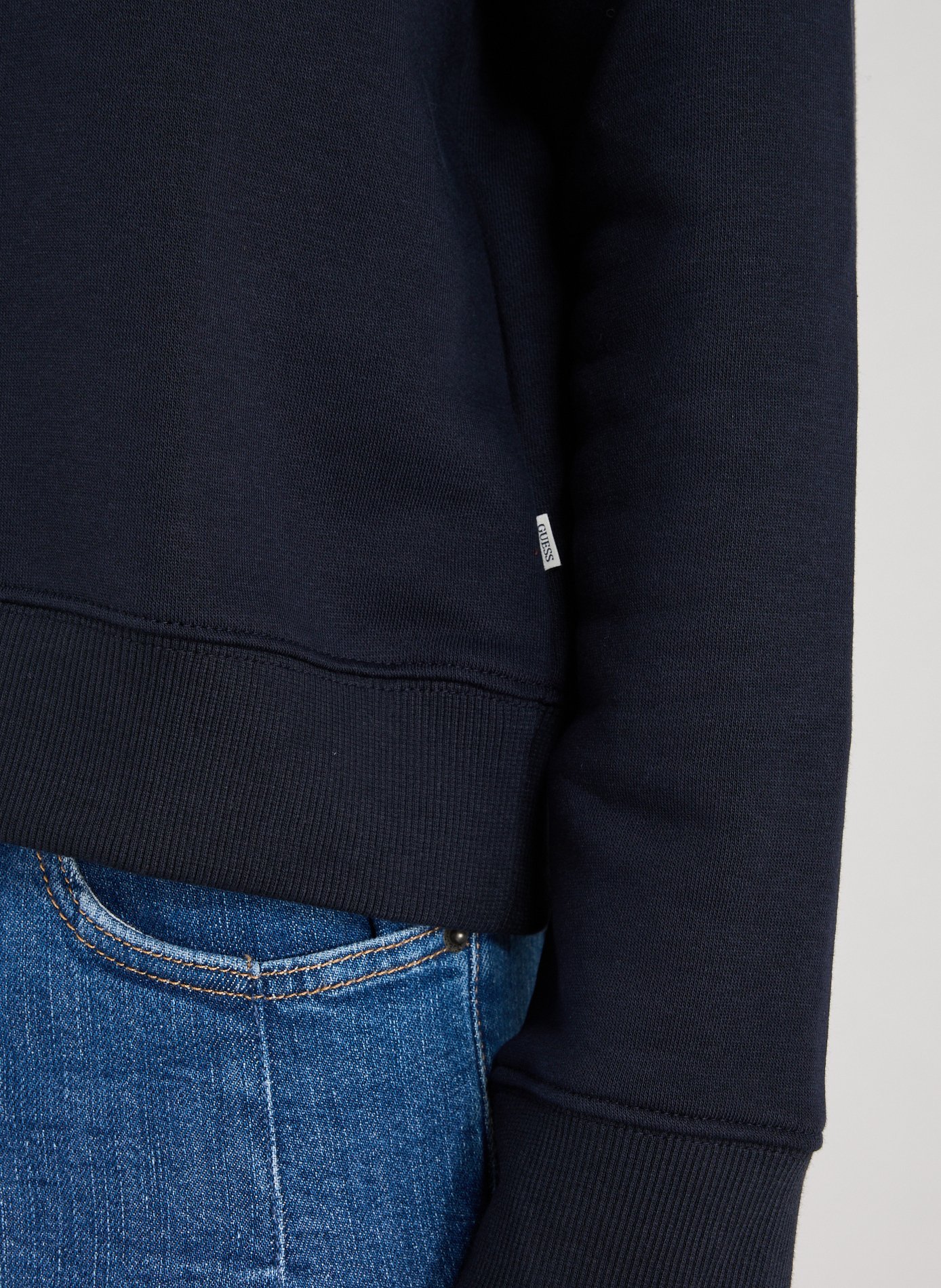 Cotton sweatshirt GUESS Blue