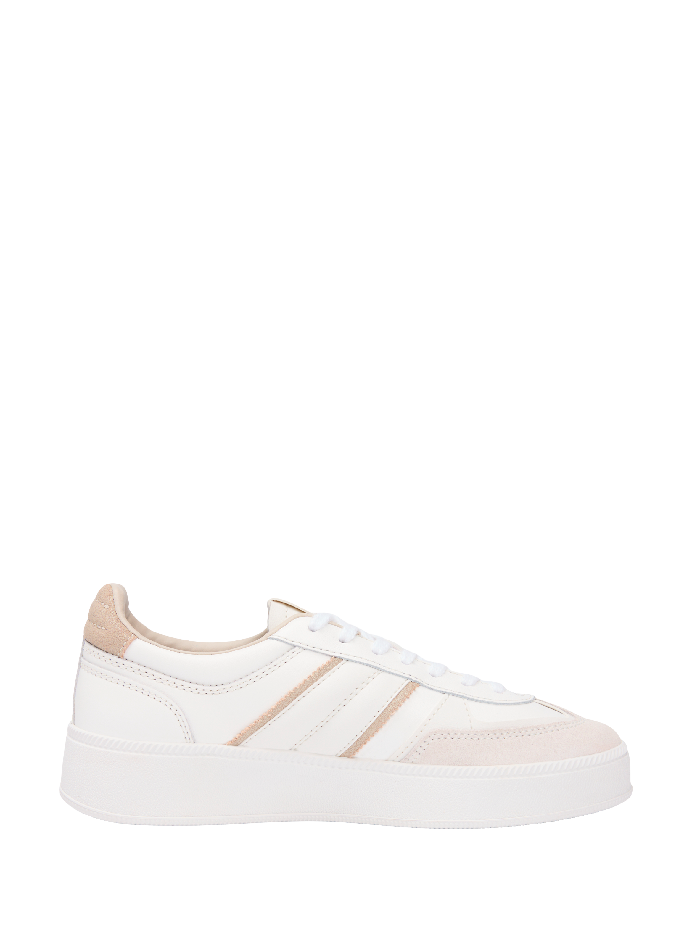 Lace-up leather sneaker TOMMY HILFIGER Beige