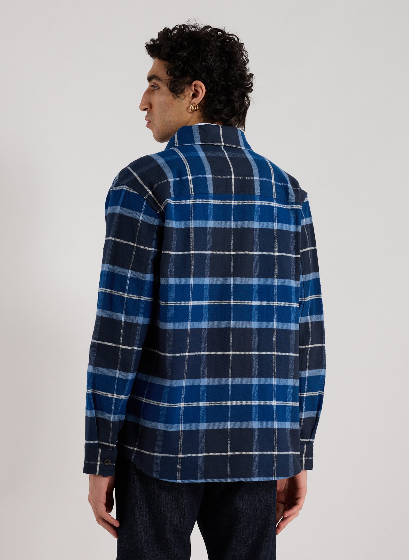 Chemise à carreaux en coton AIGLE Bleu