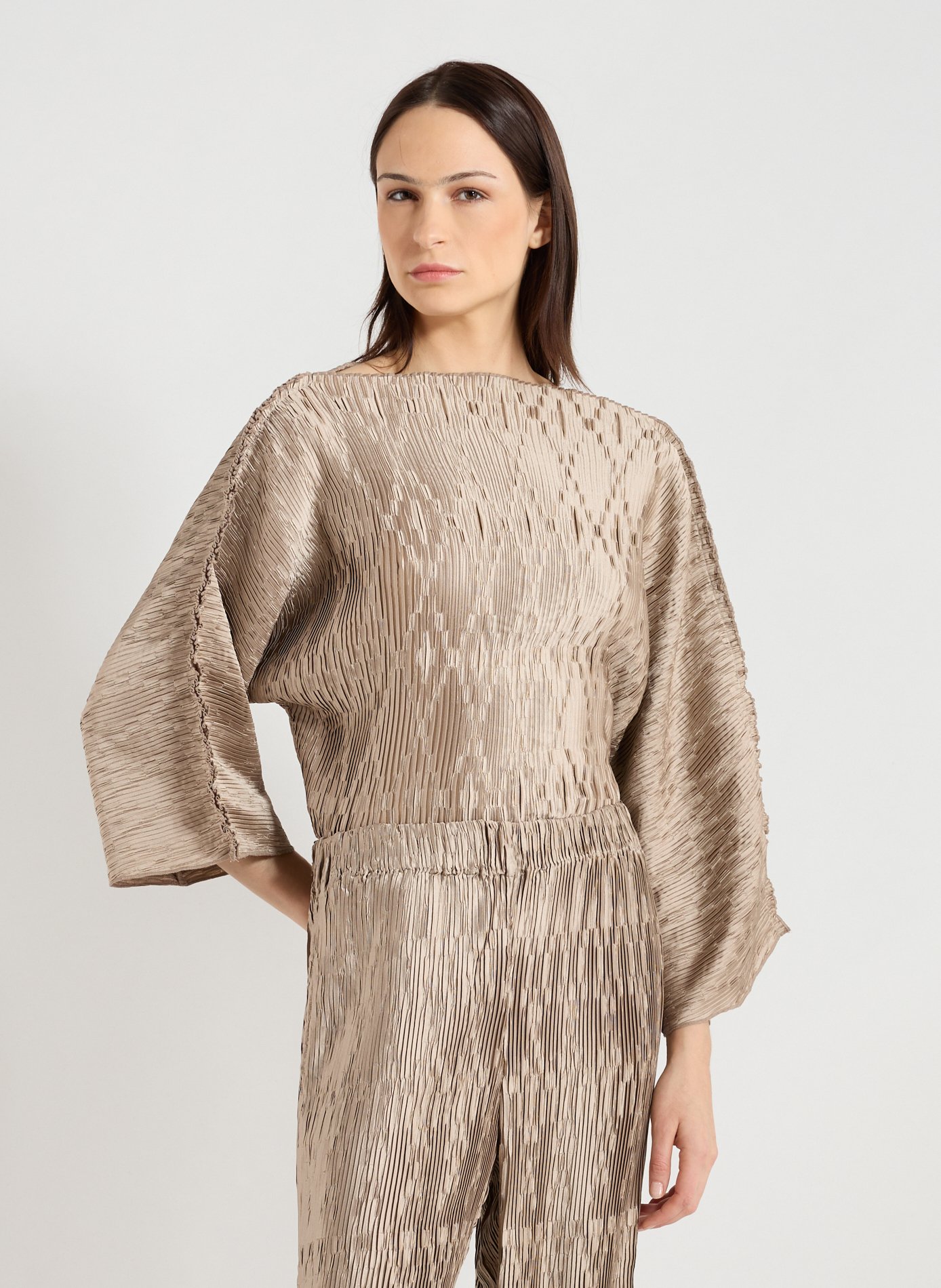 BY MALENE BIRGER Wool hooded cape Marta Beige