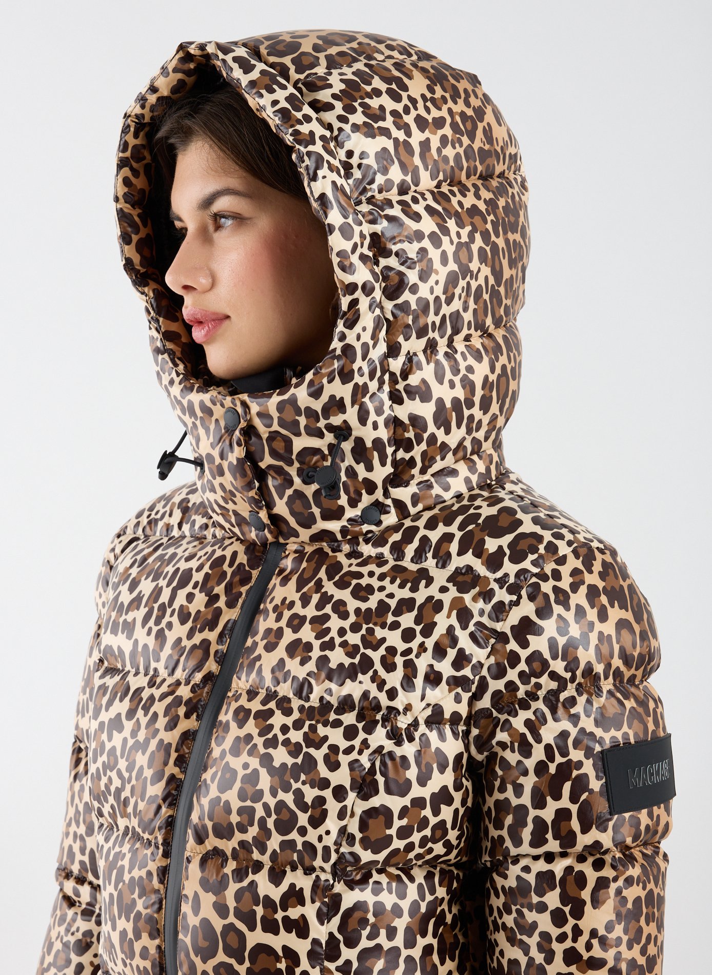 Manteau de ski à imprimé léopard MACKAGE Multicolore