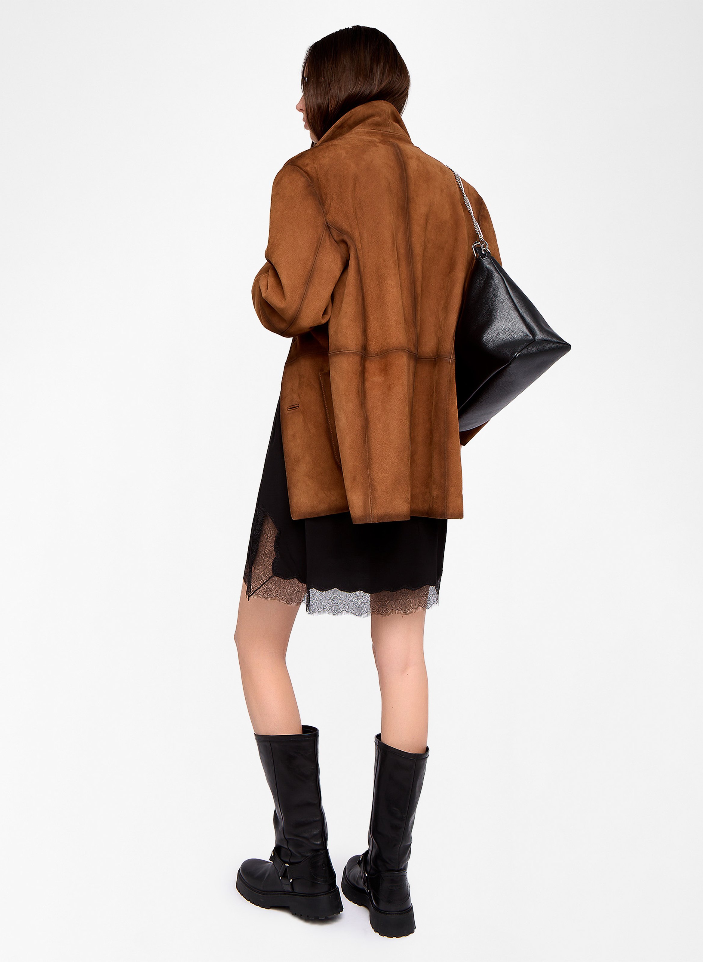 Jupe courte en dentelle jarvisa ZADIG&VOLTAIRE Noir