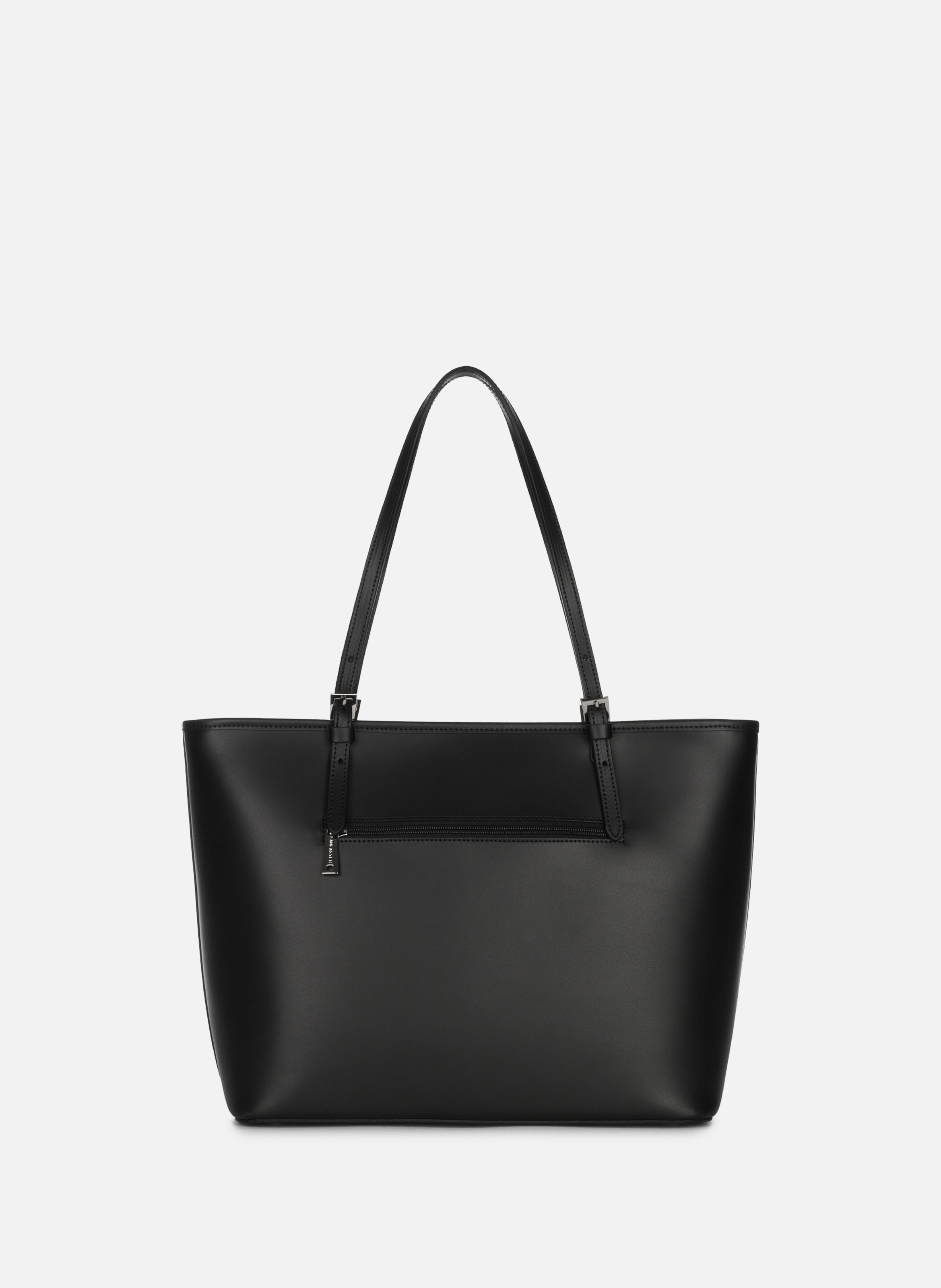 Grand sac cabas épaule - smooth LANCASTER Noir