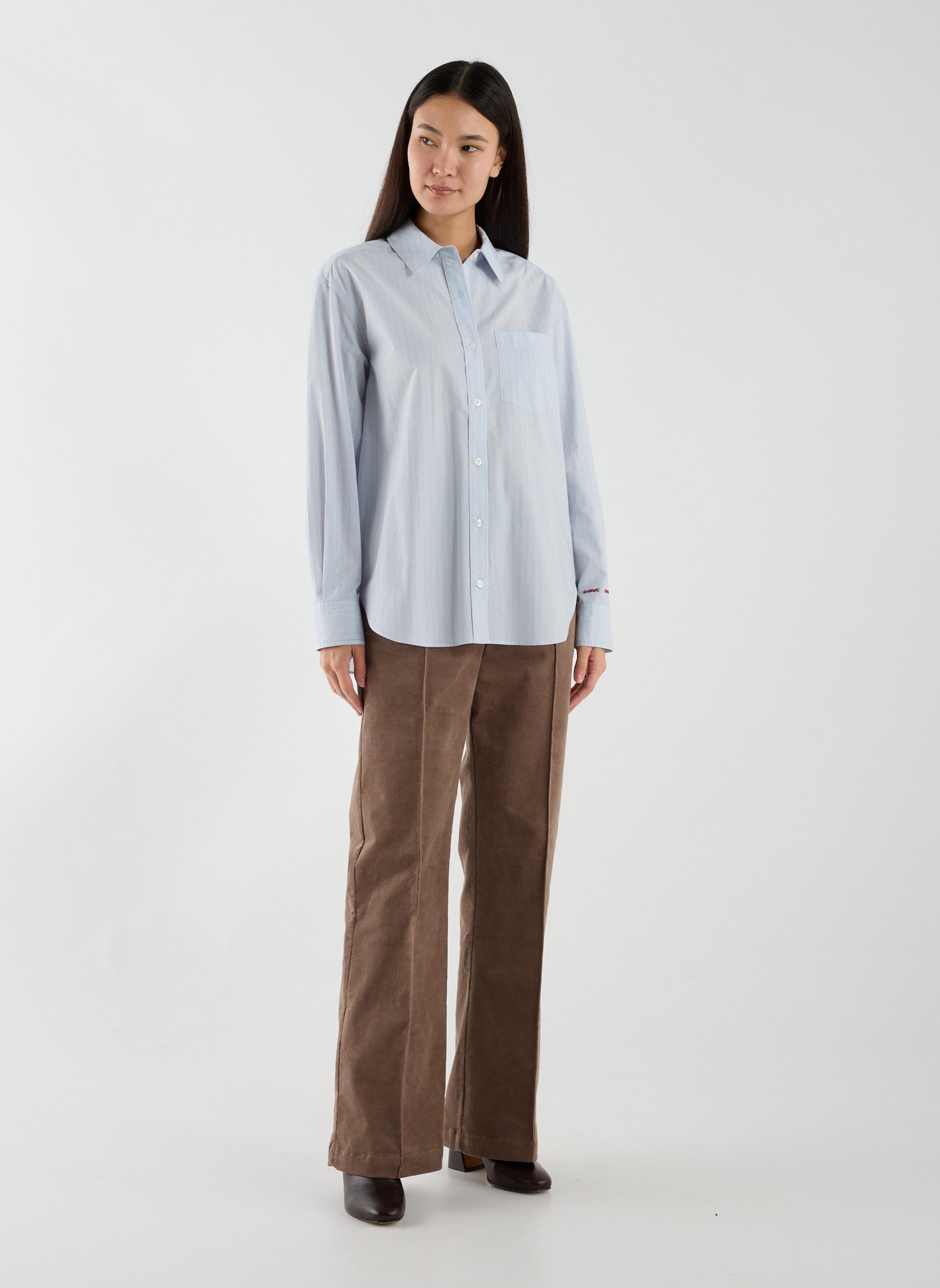 Linen shirt SAMSOE SAMSOE Blue