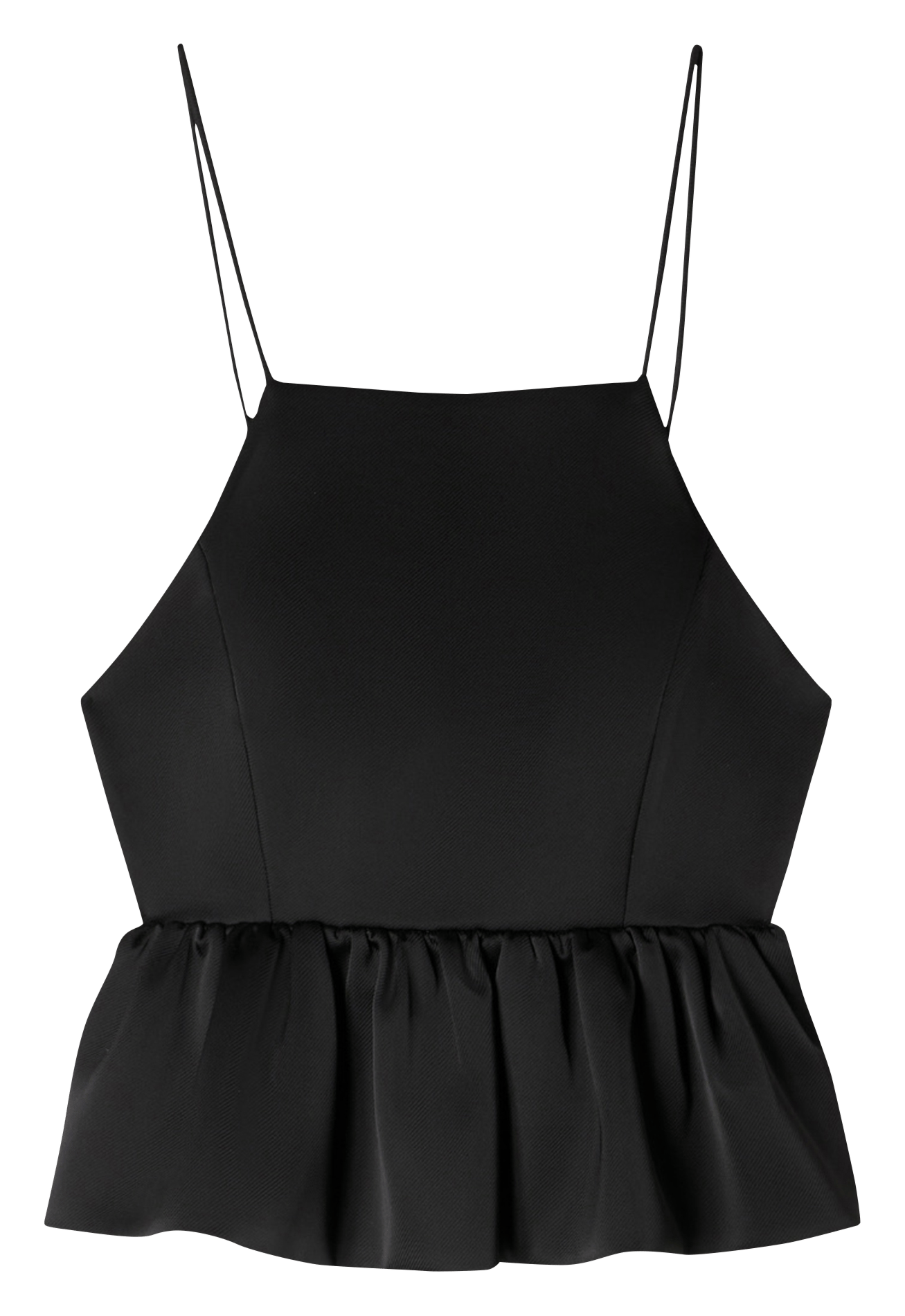 Top col carré SANDRO Noir