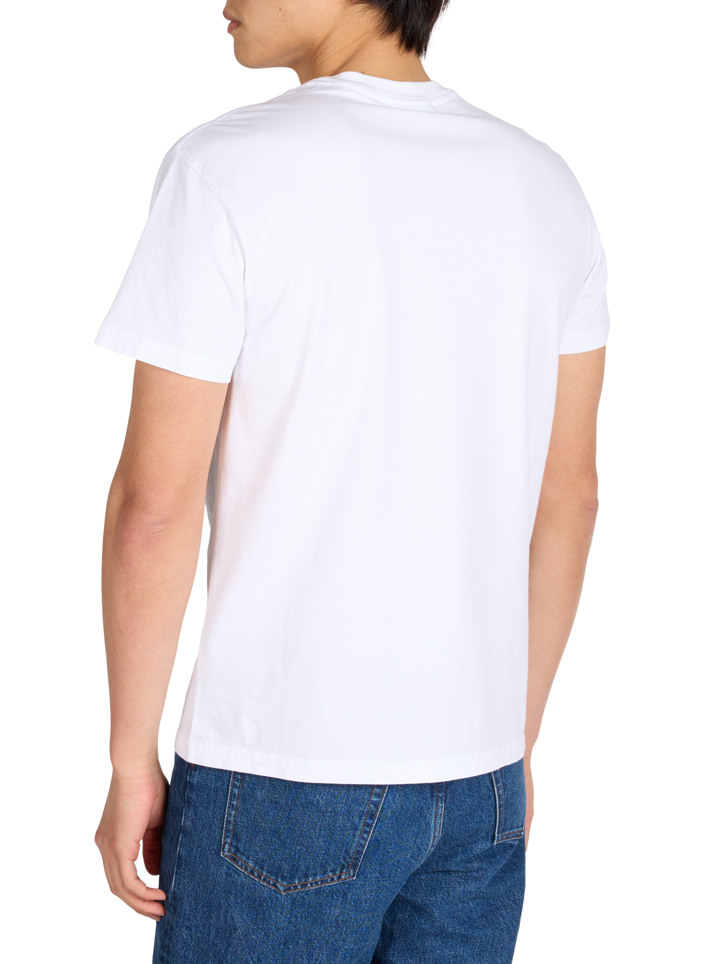 T-shirt Popincourt embroidered in organic cotton MAISON LABICHE White