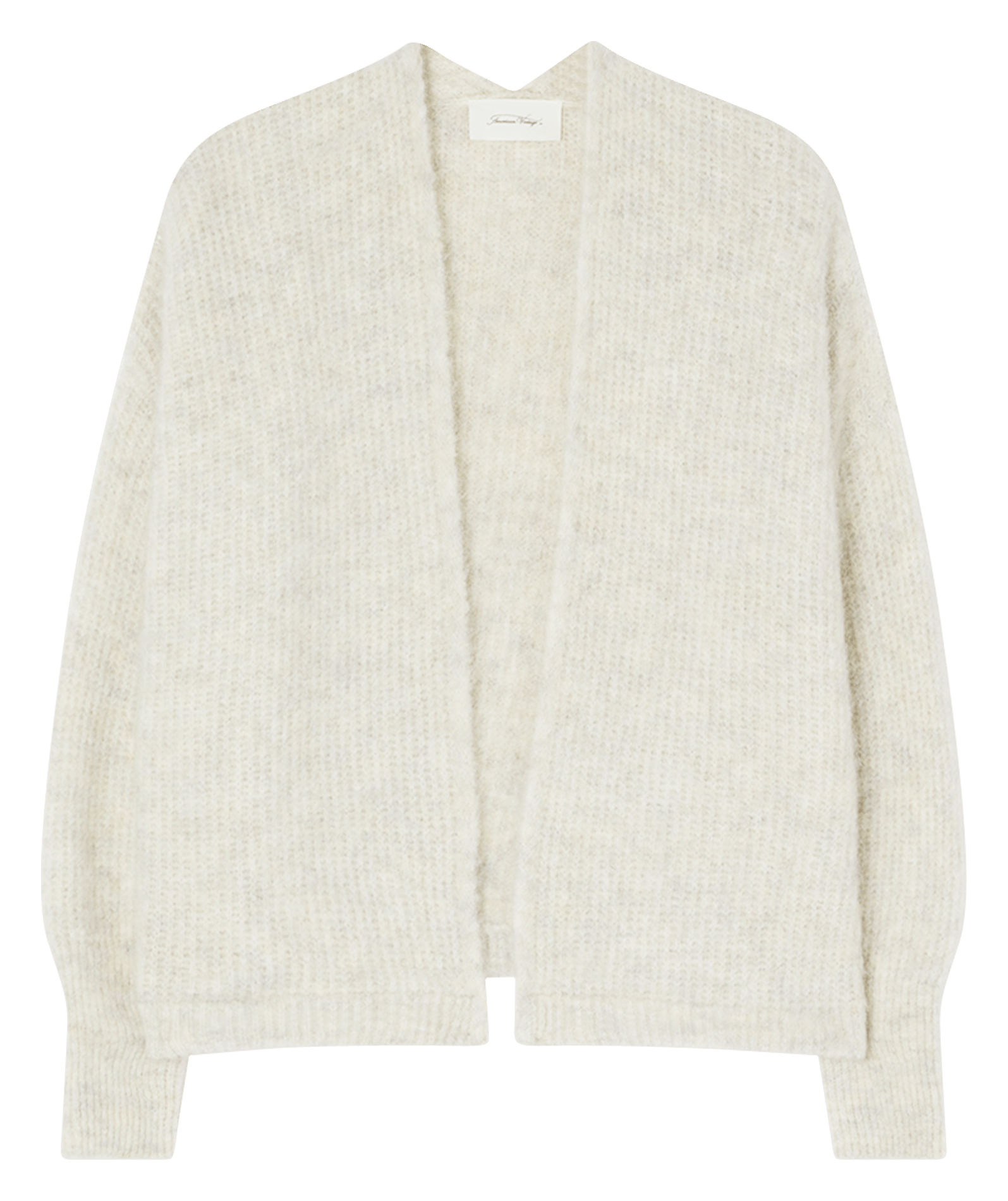 Gilet ouvert en laine et alpaga mélangé east AMERICAN VINTAGE Beige