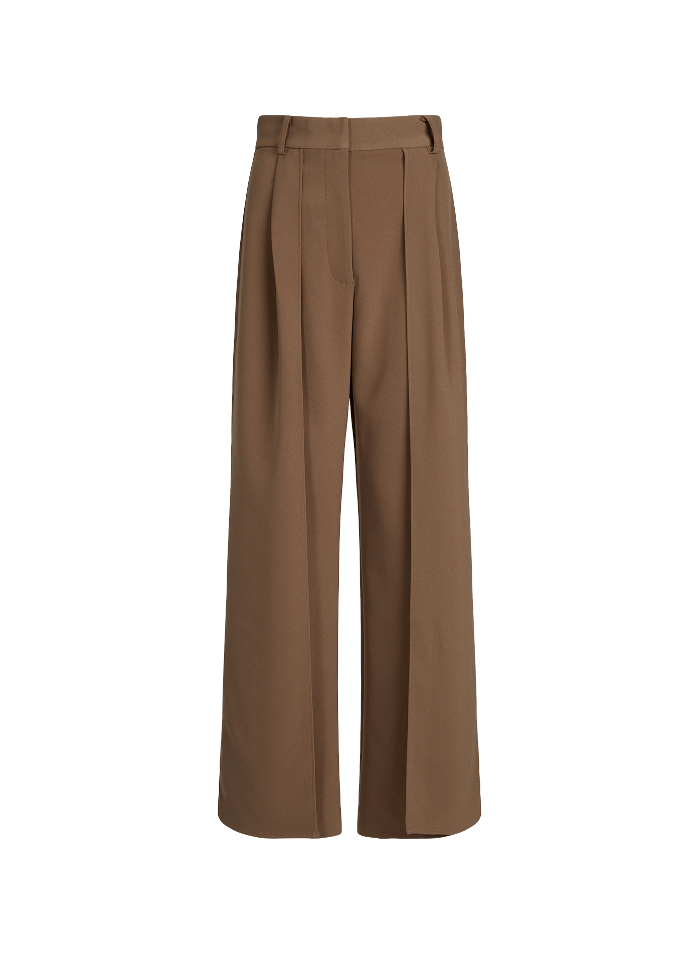 Pantalon large à plis Tssusan TOPSHOP Beige
