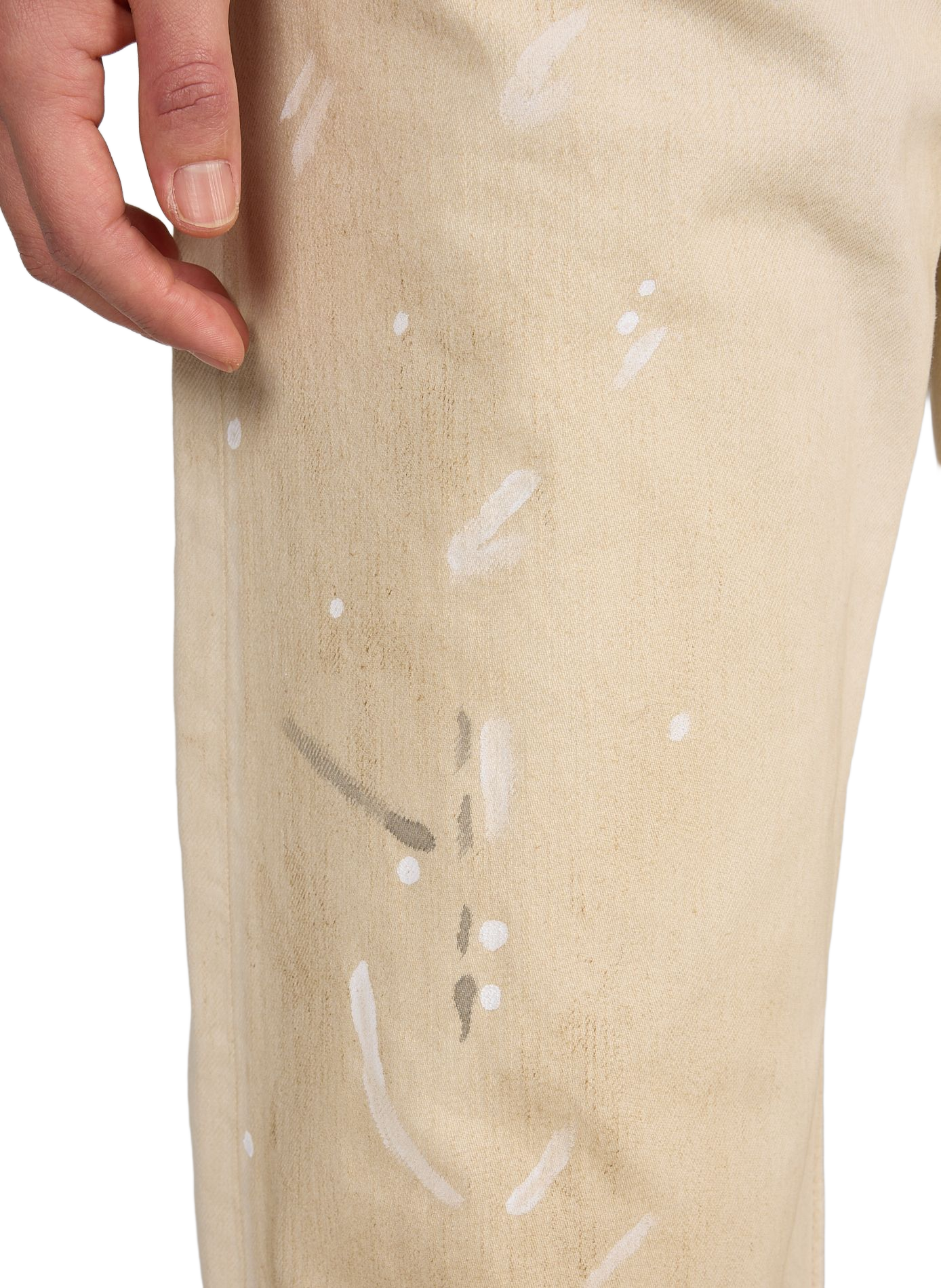 Wijde broek met vlekken. ACNE STUDIOS Veelkleurig