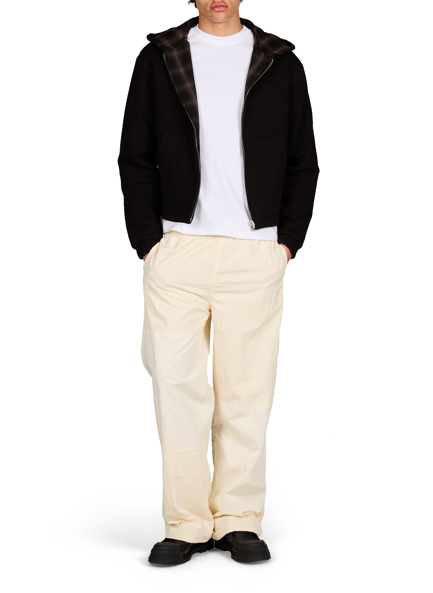 Felpa a quadri reversibile ARTE ANTWERP Nero