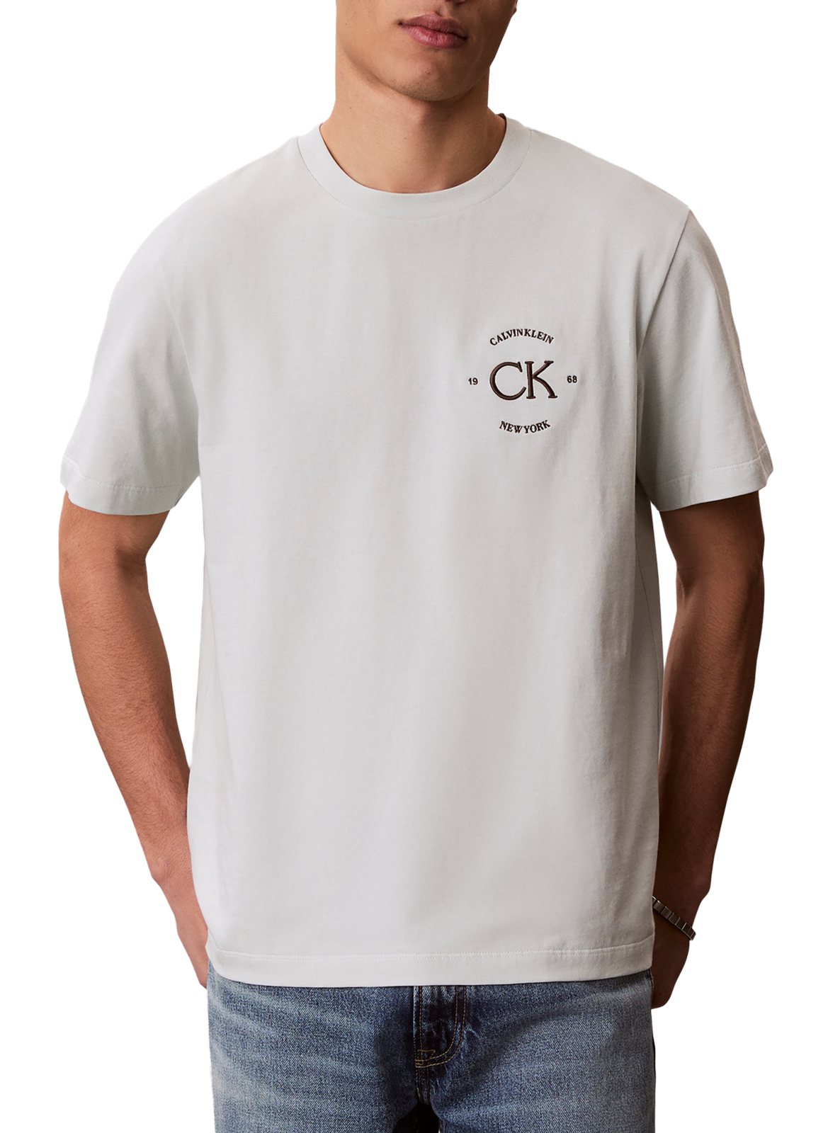 Cotton Logo T-shirt CALVIN KLEIN Green
