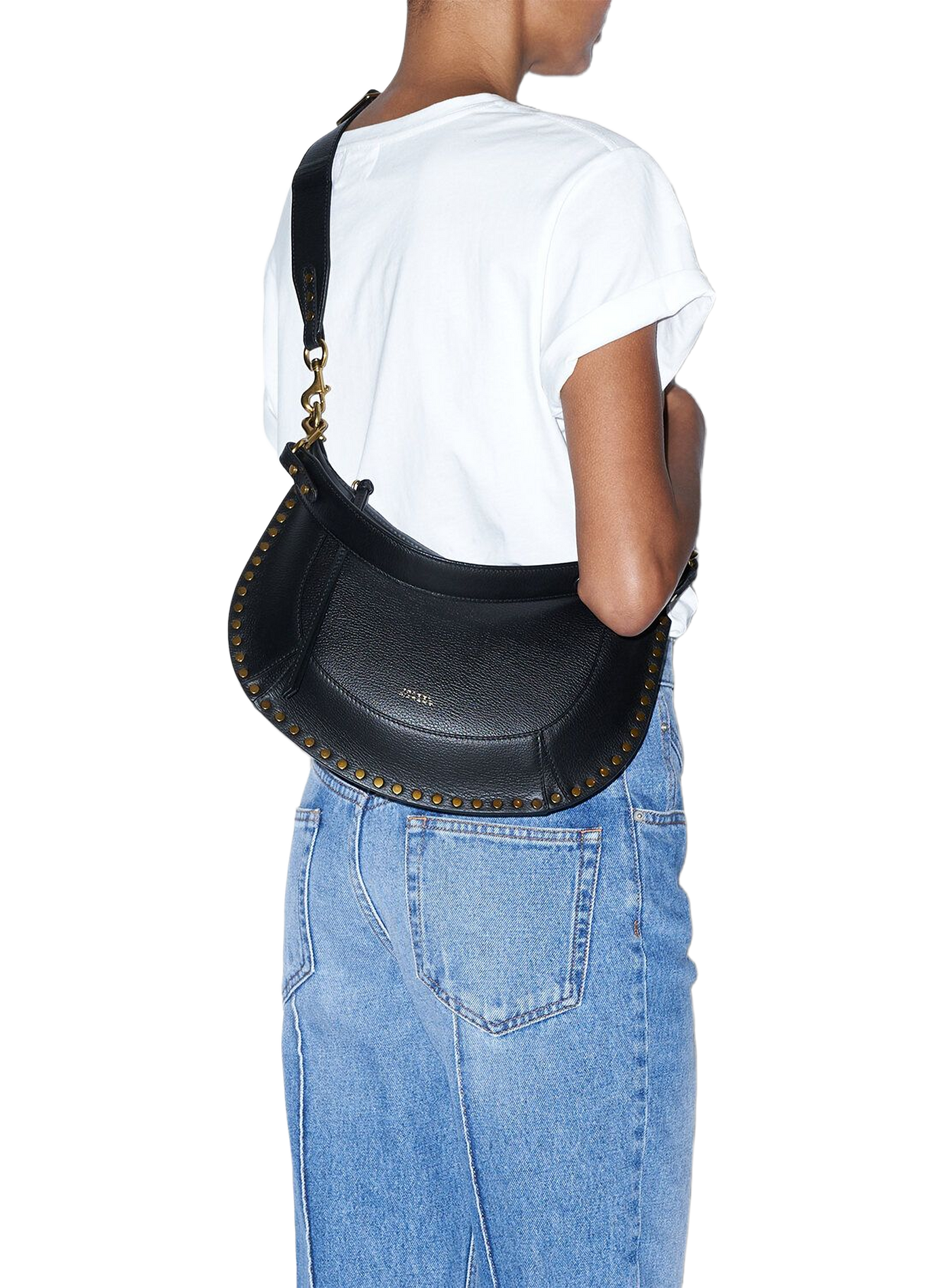 Naoko studded smooth leather handbag ISABEL MARANT Black