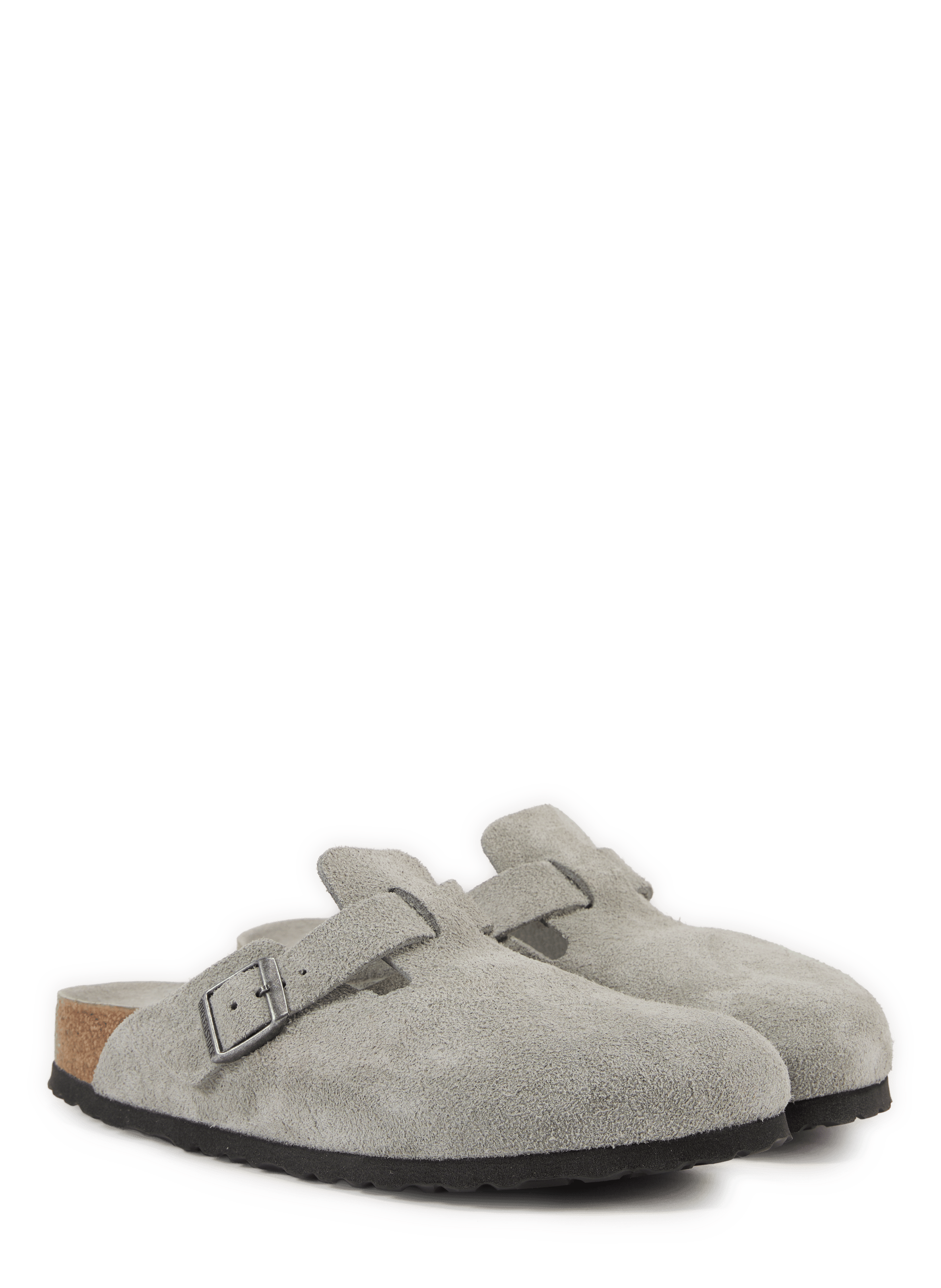 Boston suede leather mules BIRKENSTOCK Blue