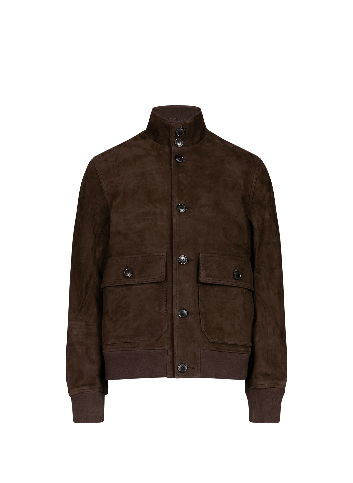 Veste Helmut en cuir suédé LAFAURIE Marron