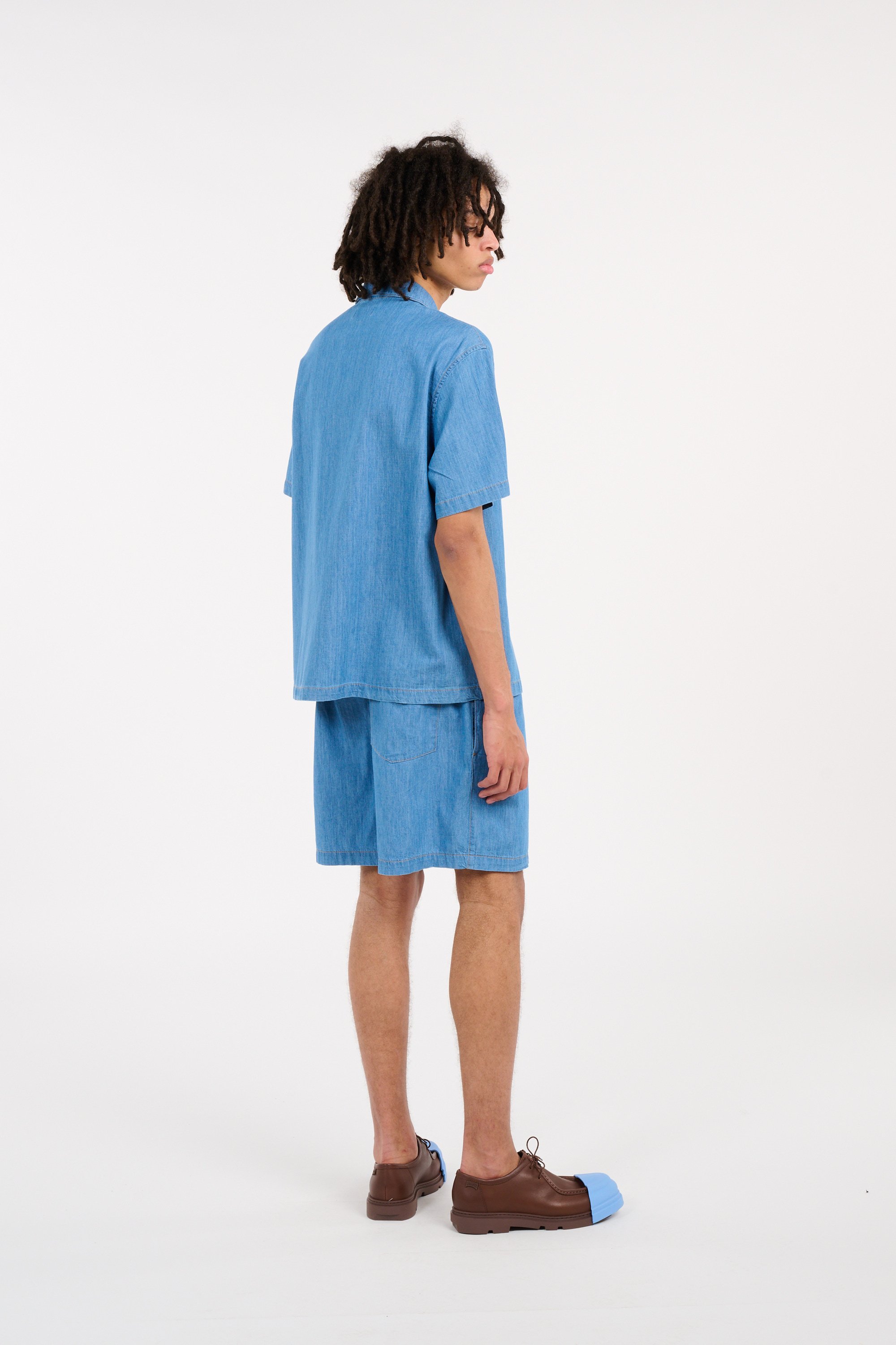 Chemise chemise casual manches co LACOSTE Bleu
