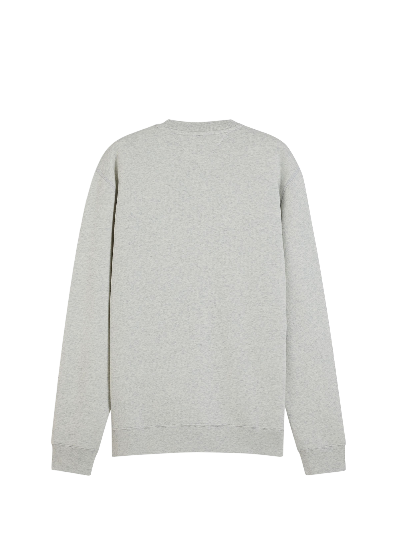 Pull droit à logo en coton mélangé TOMMY HILFIGER Gris