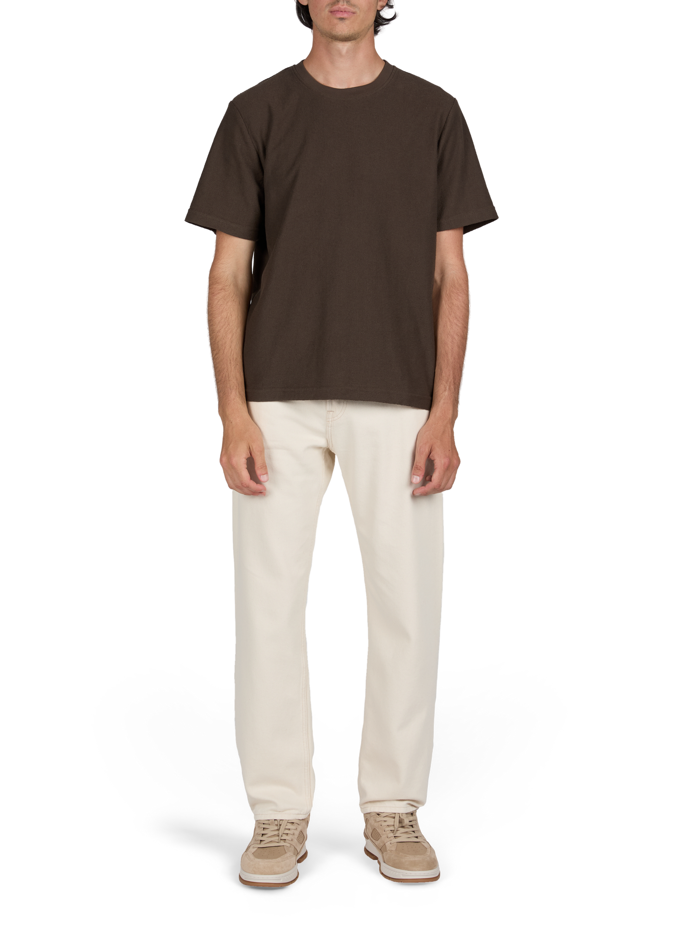 Sneakers Area Lo met gouden logo in leer AXEL ARIGATO Beige