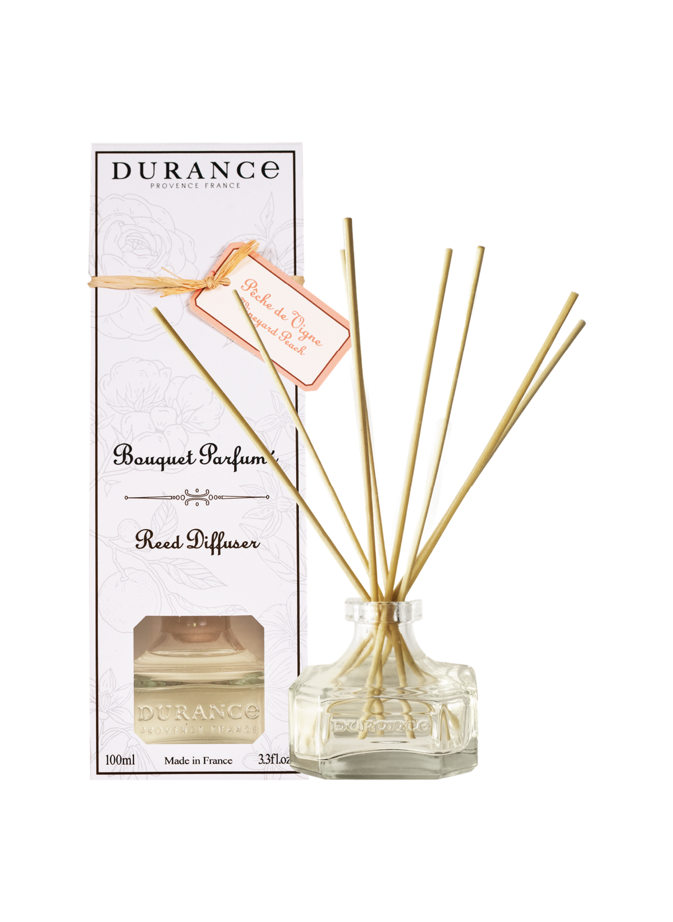 Vine Peach Perfume Diffuser 100ml DURANCE Orange