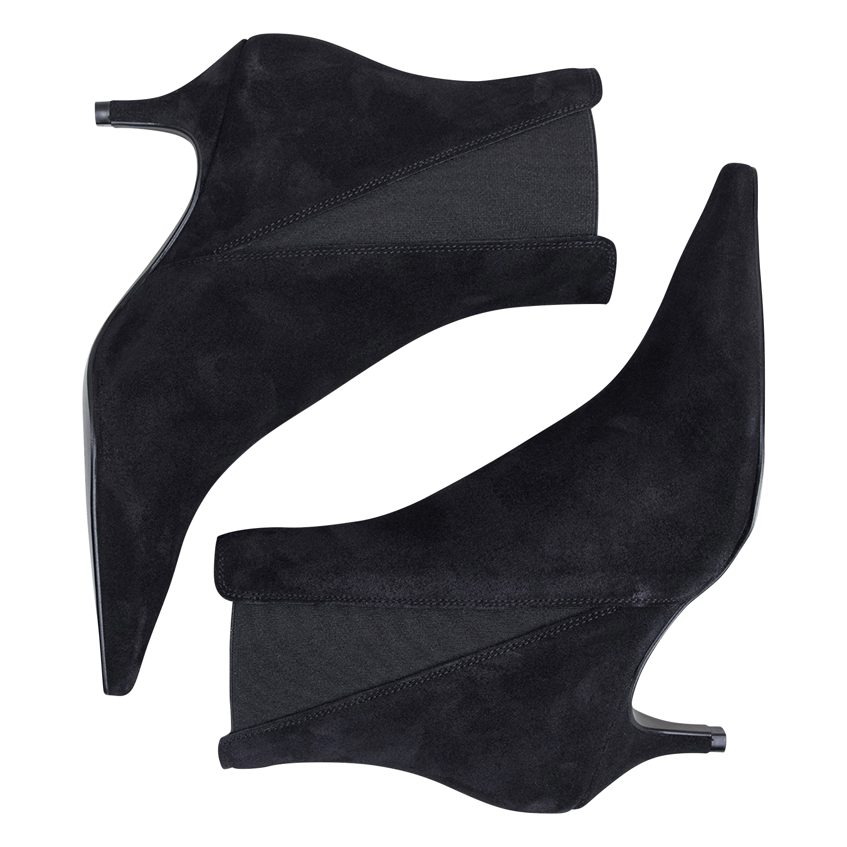 Bottines en cuir velours borgia JONAK Noir