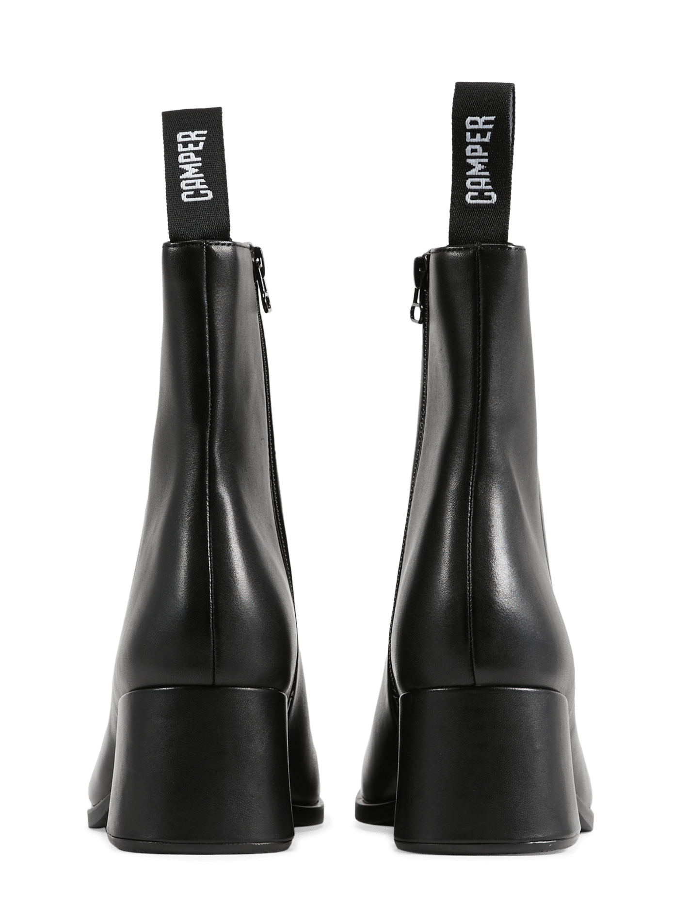 Bottines zippées Kora en cuir CAMPER Noir