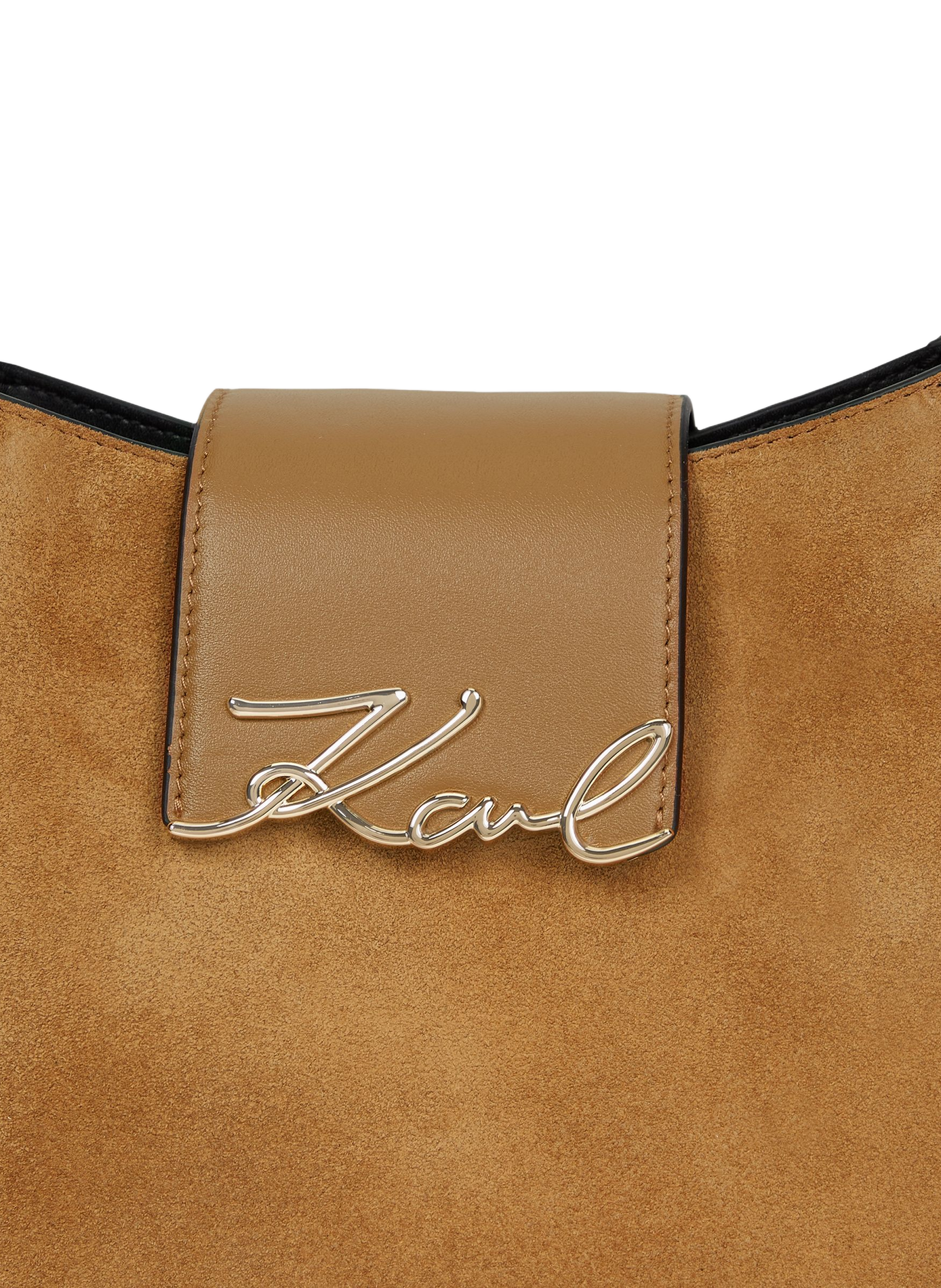 Tasche mit Schulterriemen K/Signature Hobo KARL LAGERFELD Braun