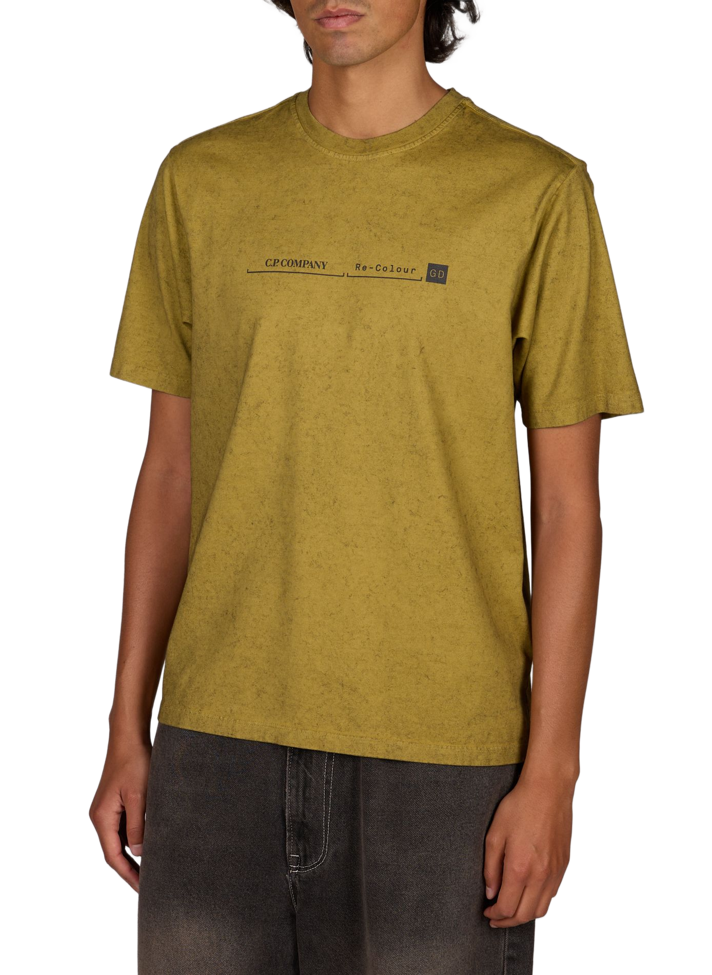 Logo cotton T-shirt CP COMPANY Khaki