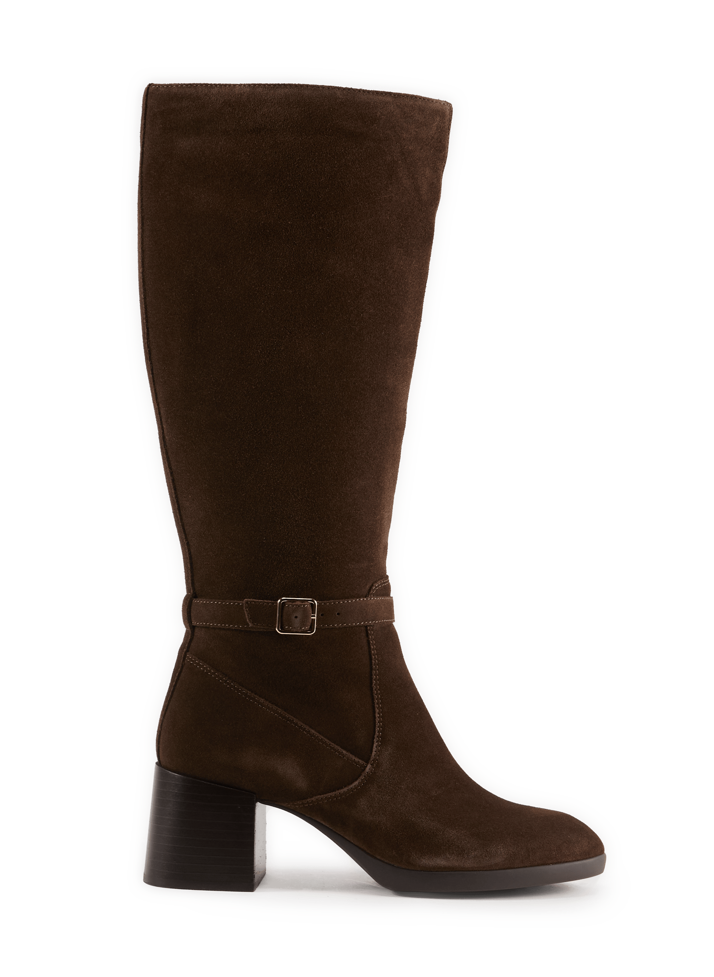 Walk Pleasure 55T Zip-Up Suede Leather Boots GEOX Brown