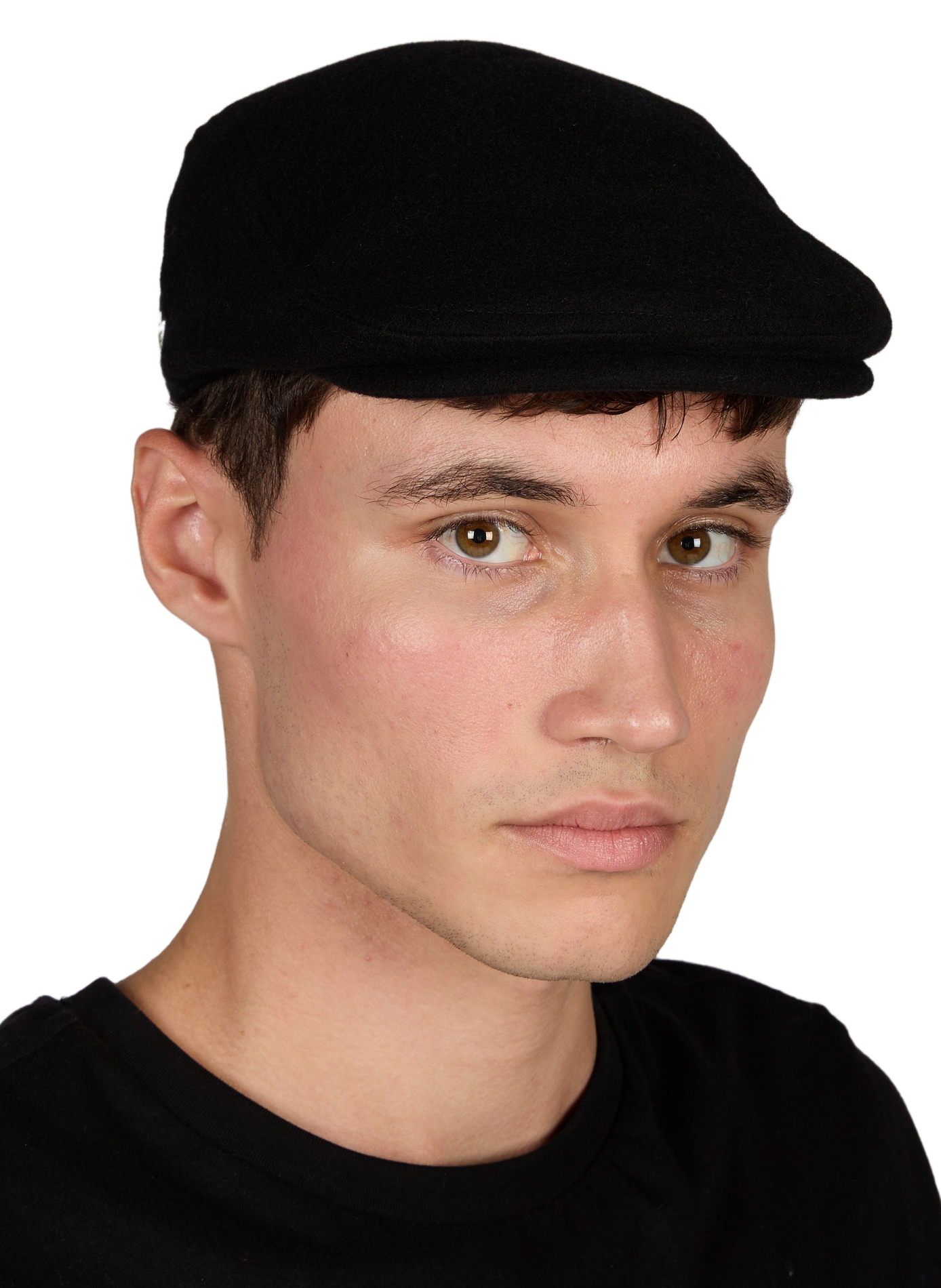 Mixed Wool Felt Beret LACOSTE Black