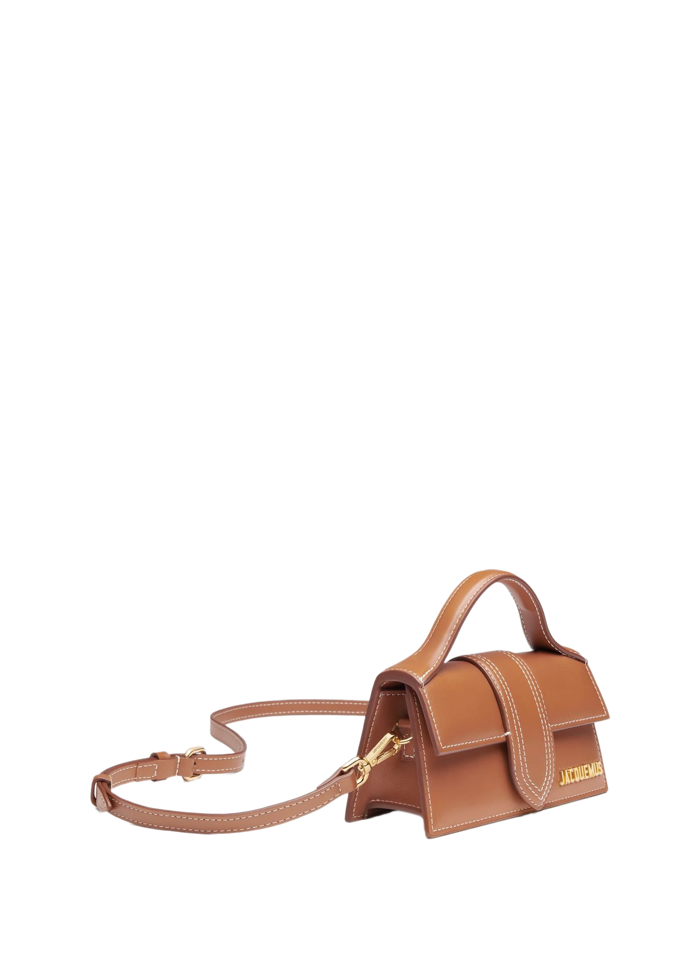 Le mini sac Bambino en cuir JACQUEMUS Brown