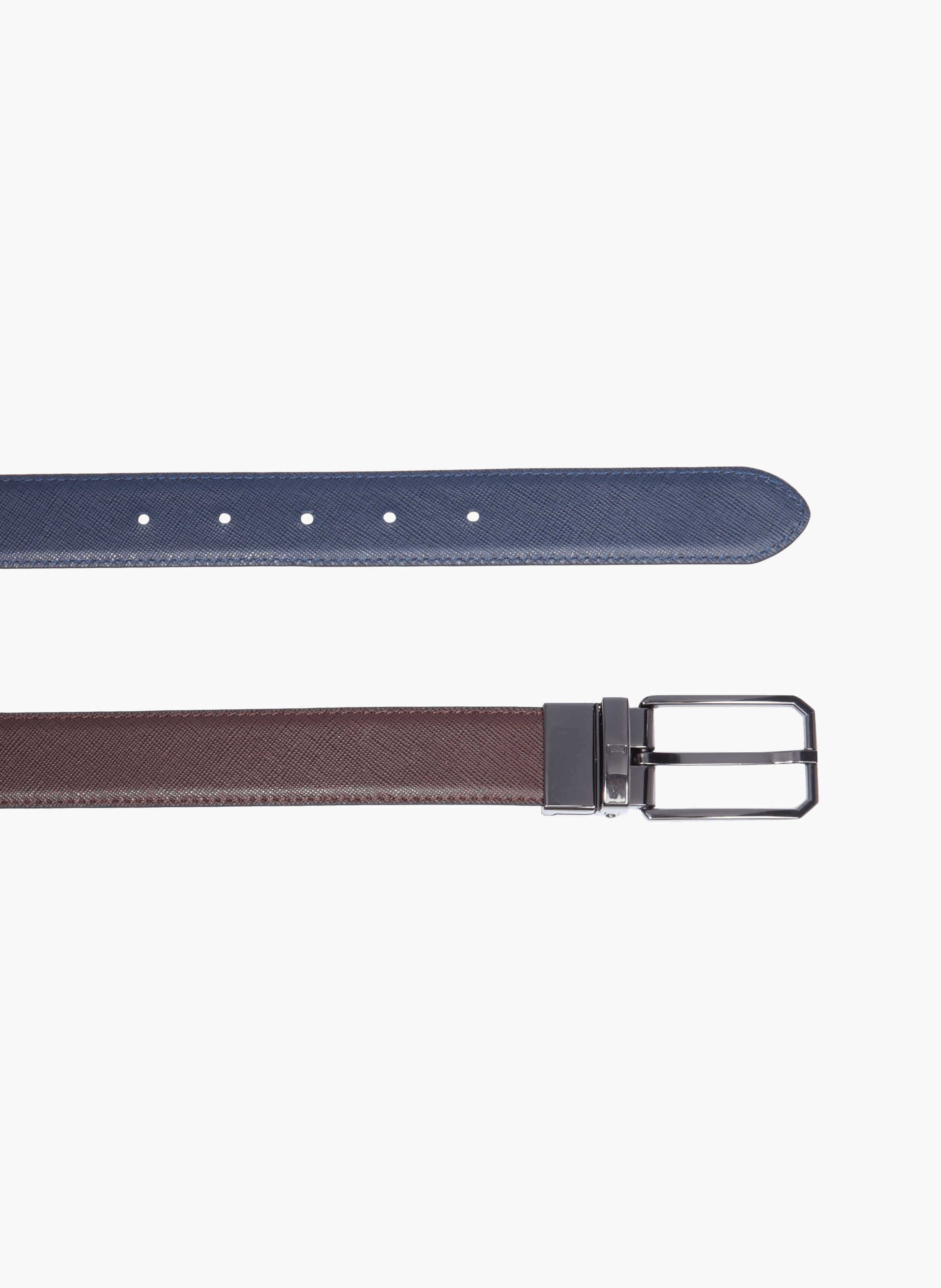 30mm omkeerbare leren riem Leon LANCEL Bruin