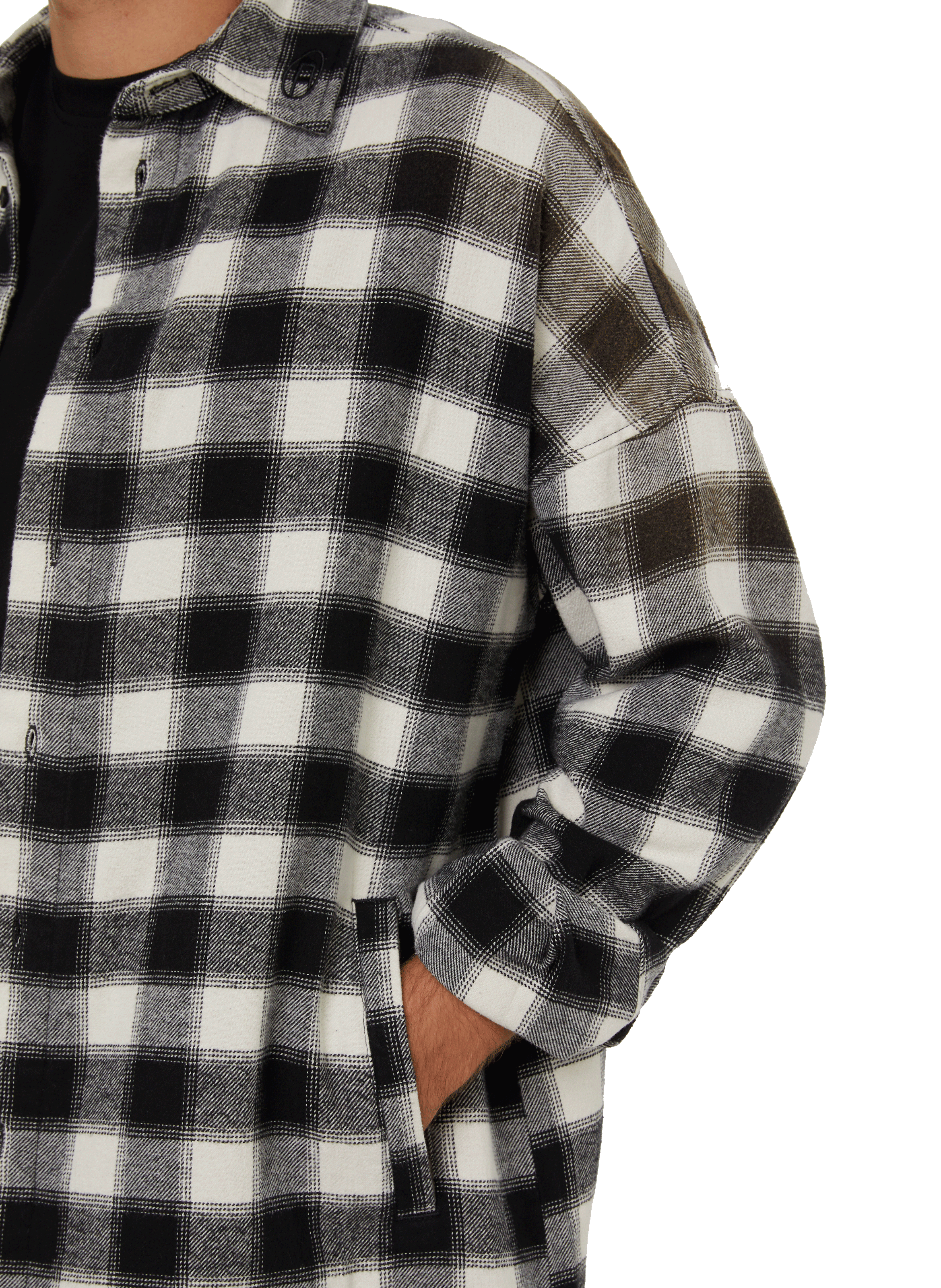 Check overshirt  DIESEL Black