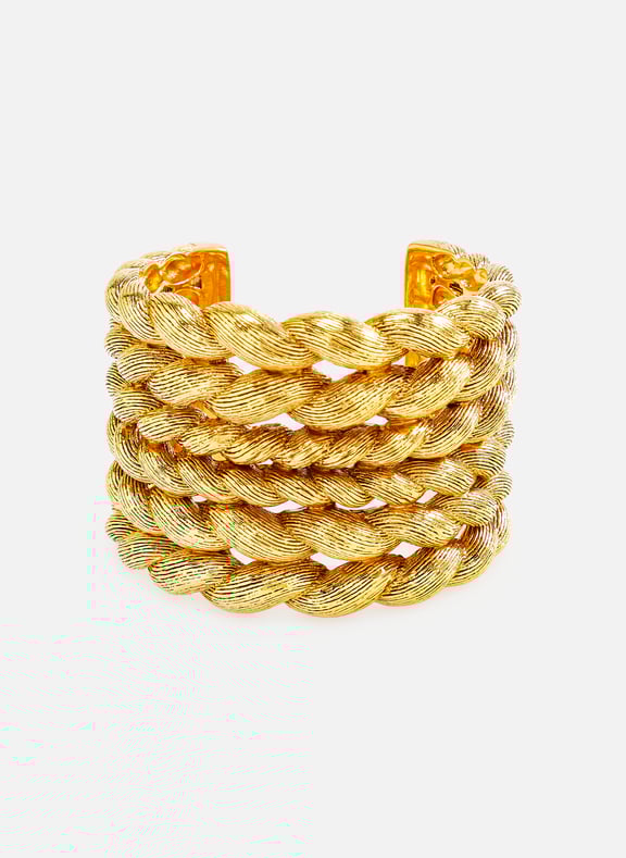 Manchette en métal doré Doré by AURELIE BIDERMANN AURELIE BIDERMANN Manchette en métal doré Doré