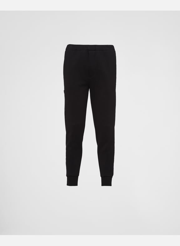 Pantalon de survêtement en re-nylon Noir by PRADA PRADA Pantalon de survêtement en re-nylon Noir
