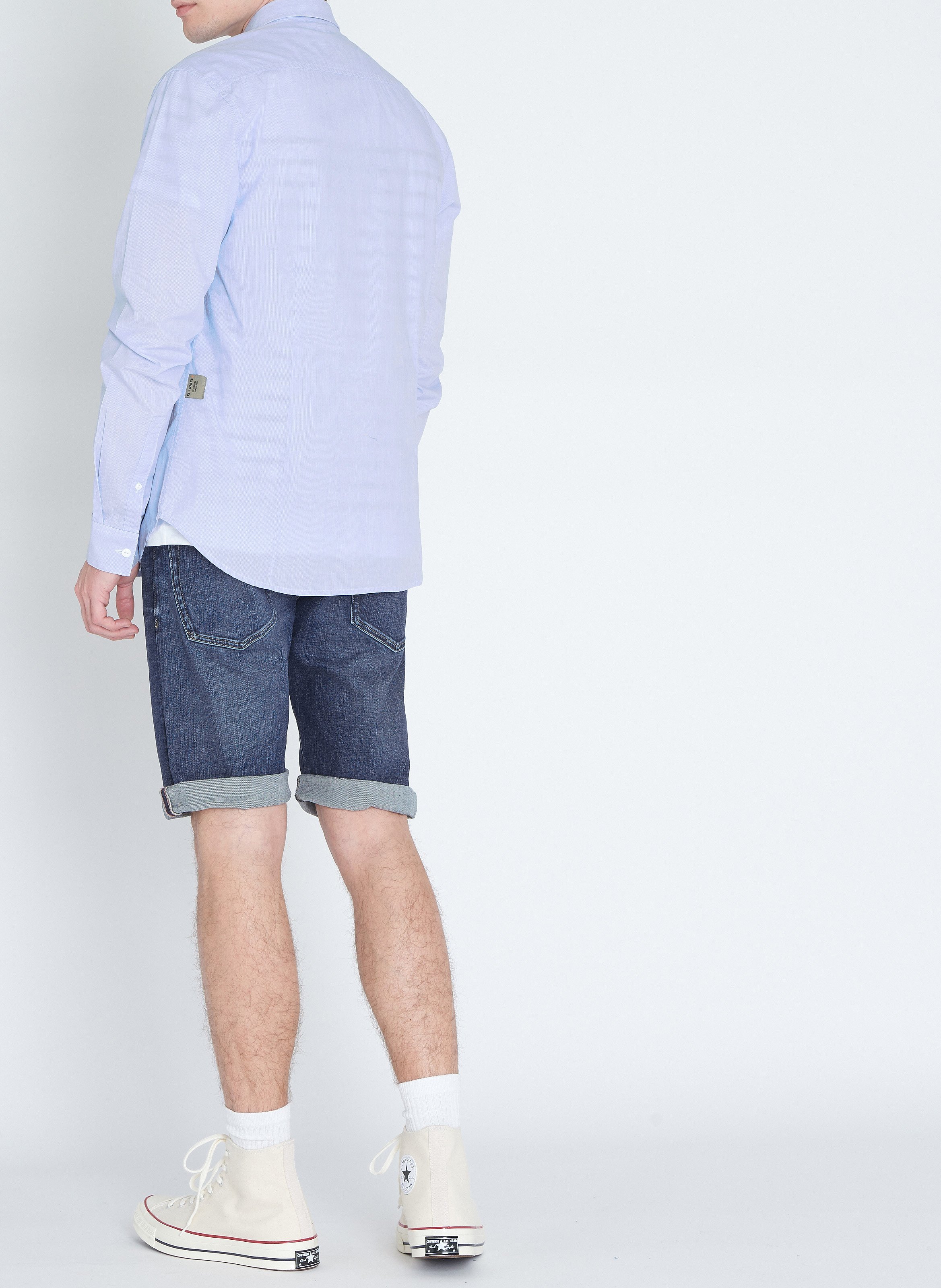 Tee-shirt col rond regular-fit en coton ARMOR-LUX Blanc