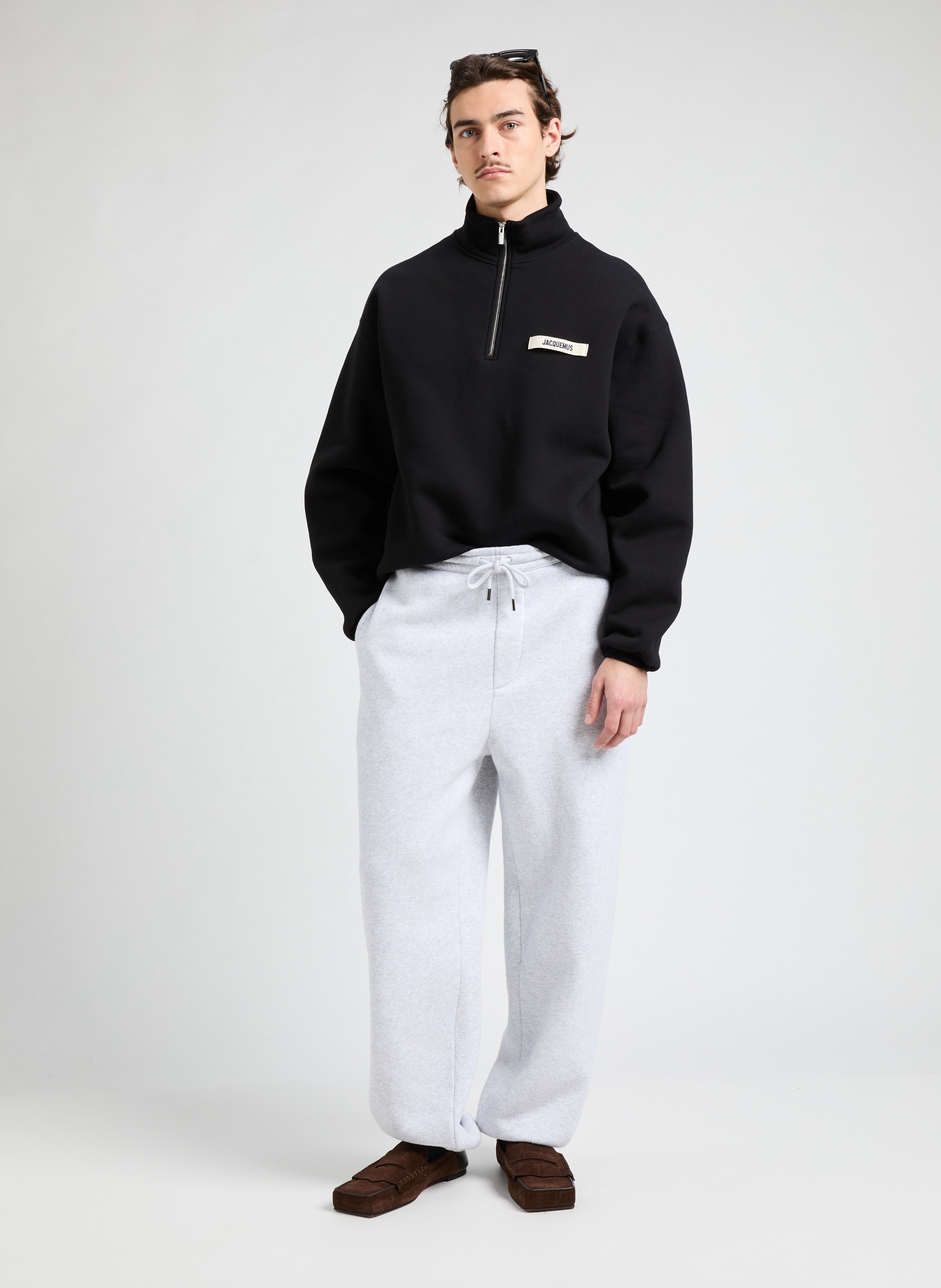 Cotton joggers JACQUEMUS Grey