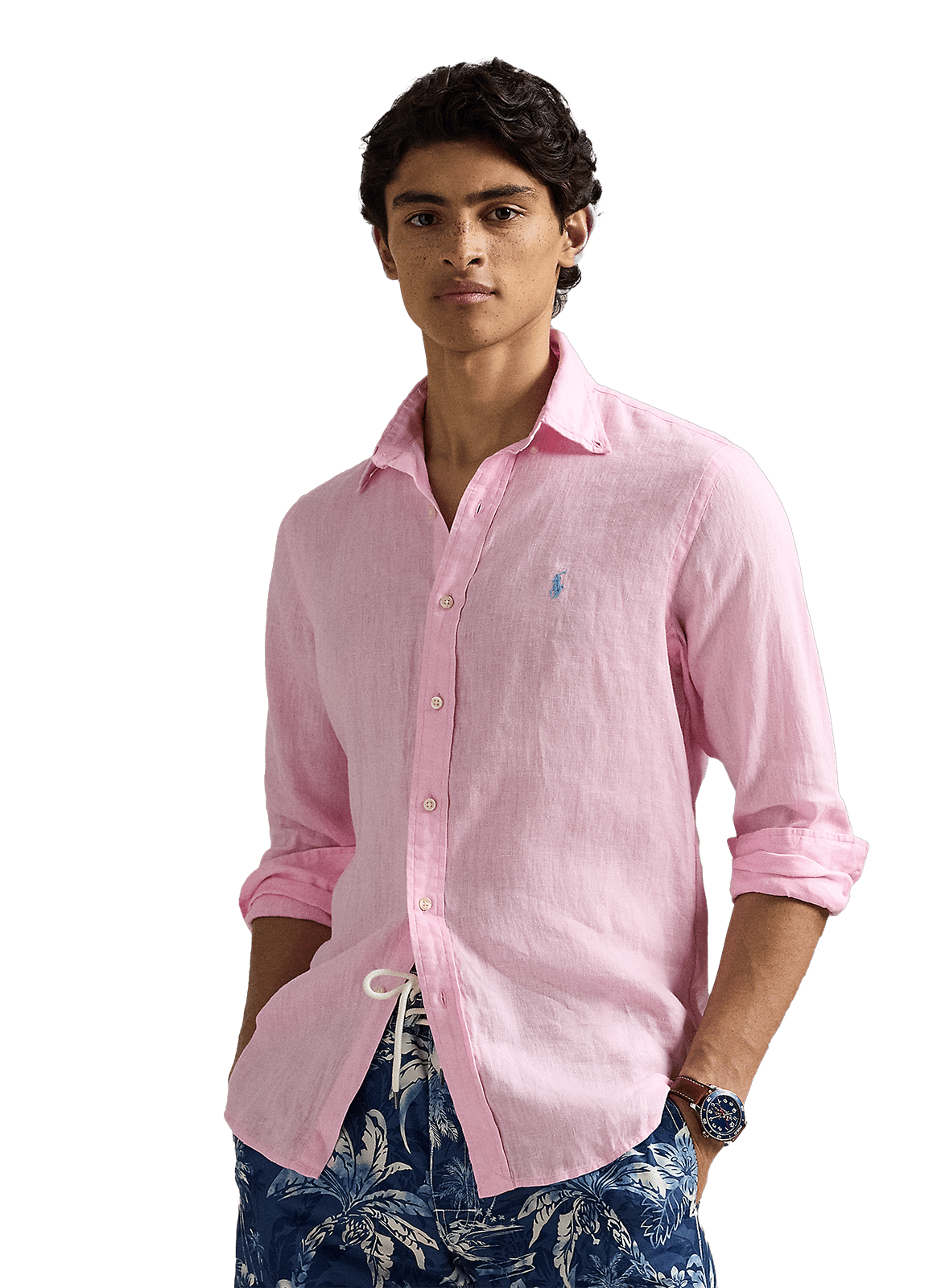 Linen shirt POLO RALPH LAUREN Pink