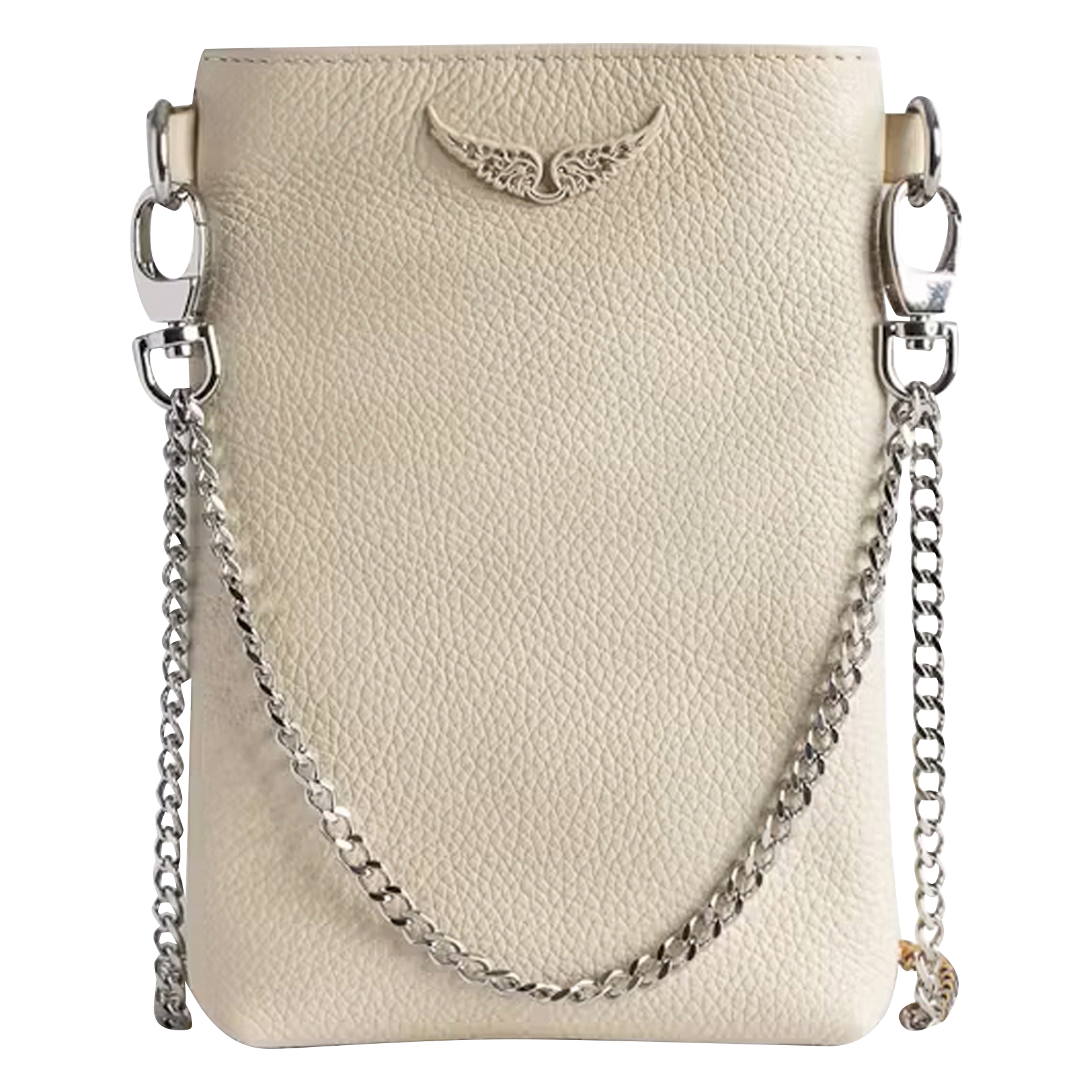 Sac bandoulière en cuir rock ZADIG&VOLTAIRE Blanc