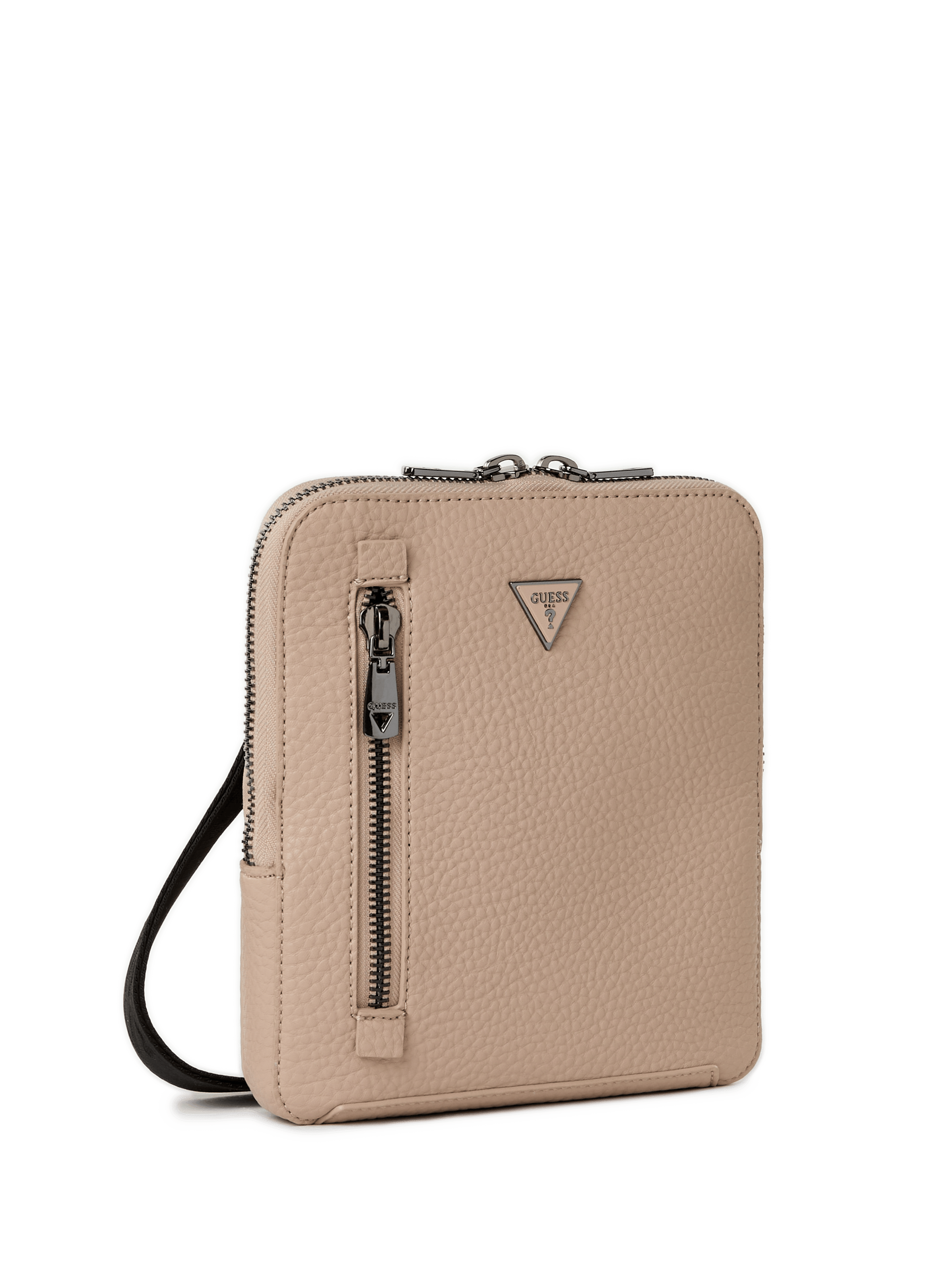 Shoulder bag with logo GUESS Beige