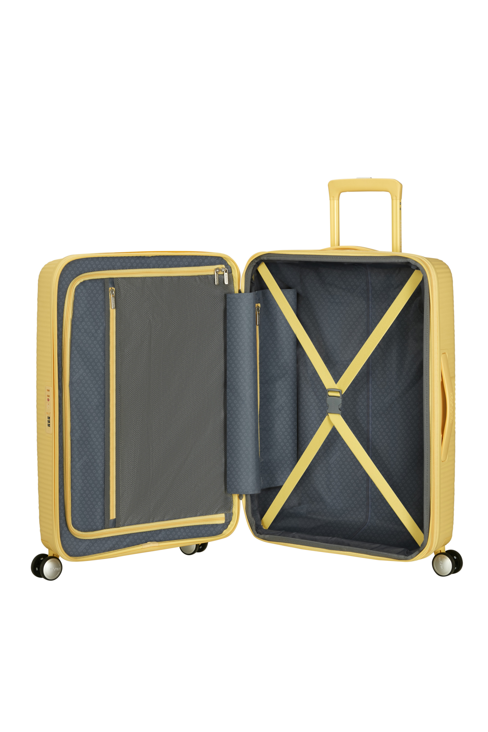 Soundbox valise 4 roues taille m AMERICAN TOURISTER Jaune