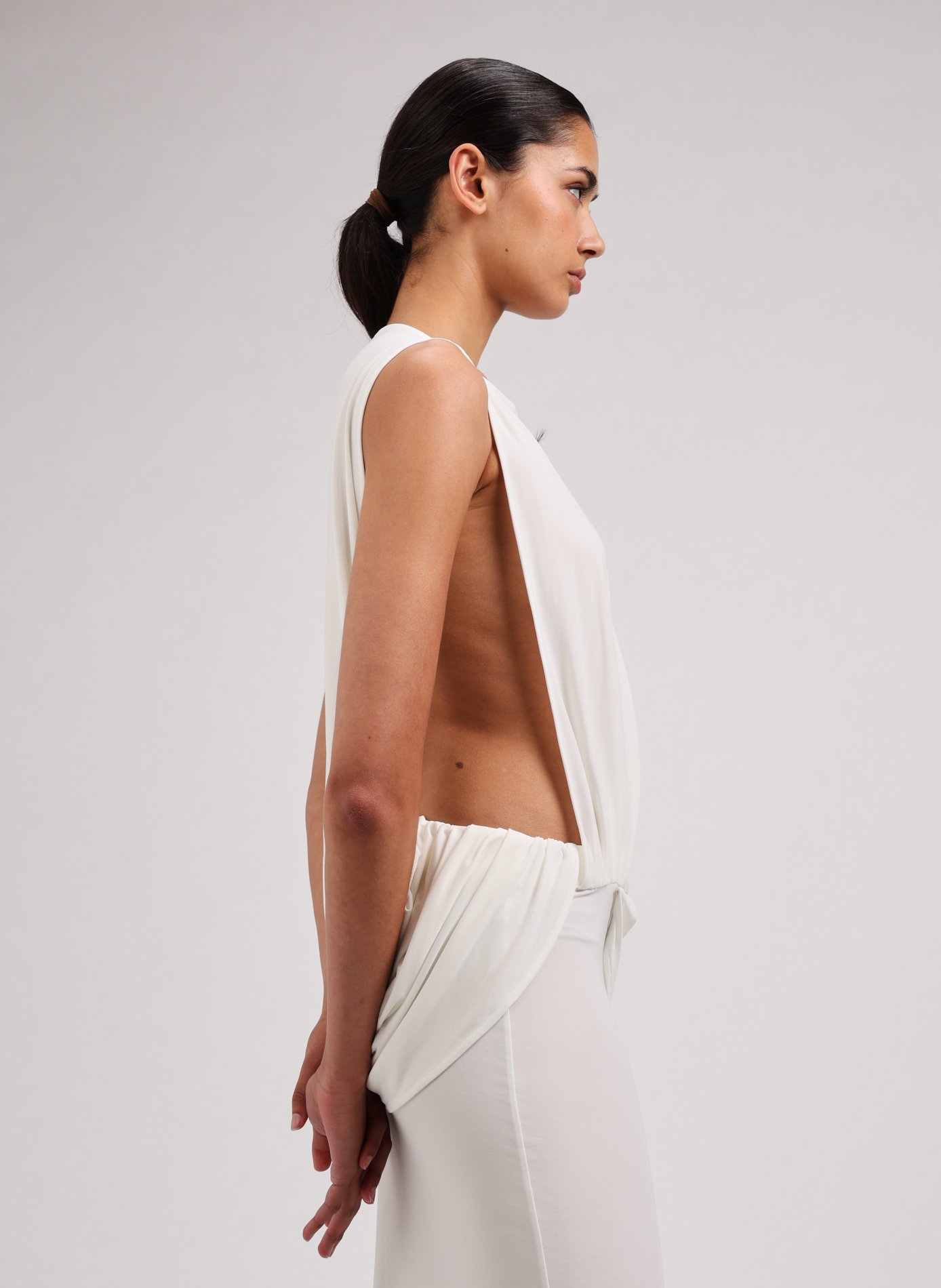 Robe Peplo longue  JACQUEMUS Blanc