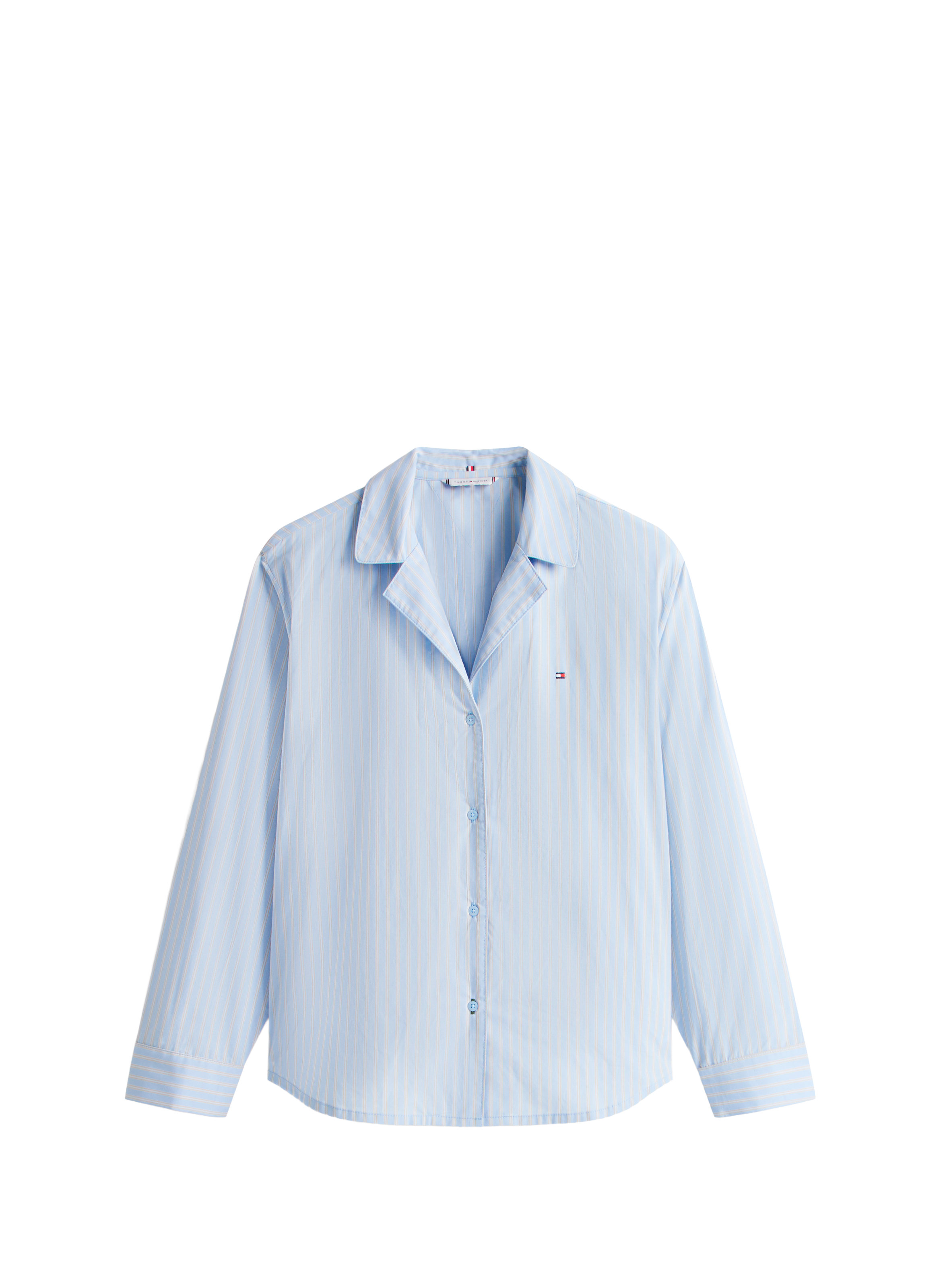 Chemise de pyjama en popeline TOMMY HILFIGER Bleu