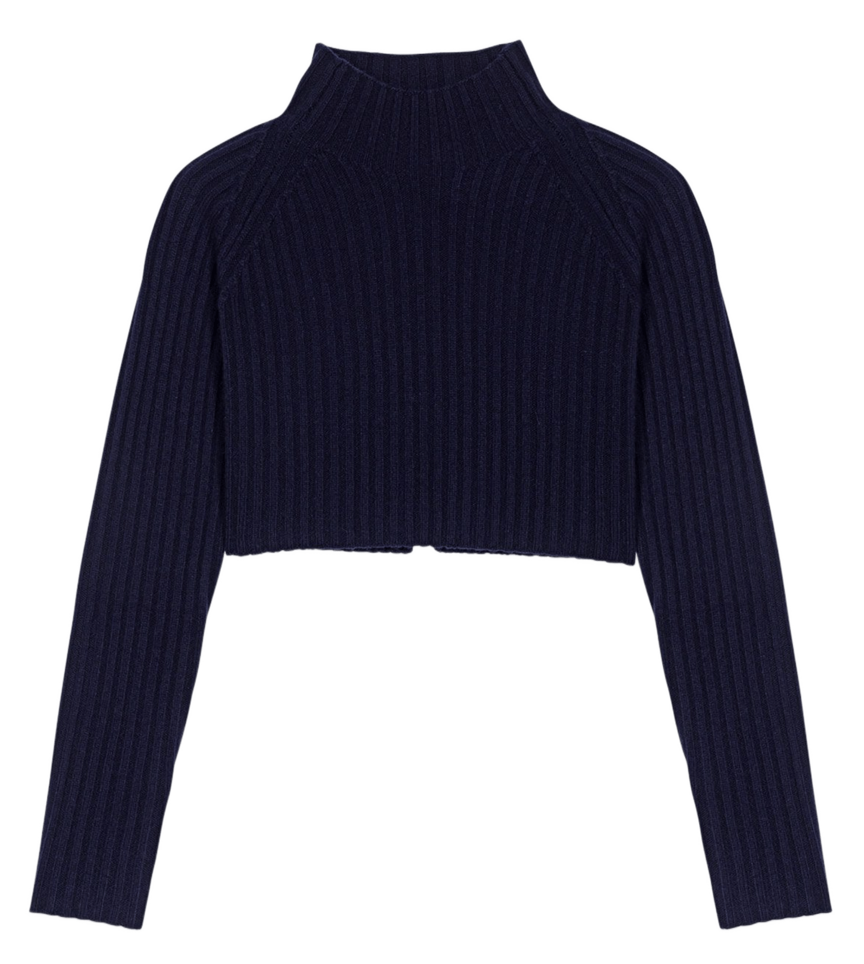 Robe longue col v en laine MAJE Bleu