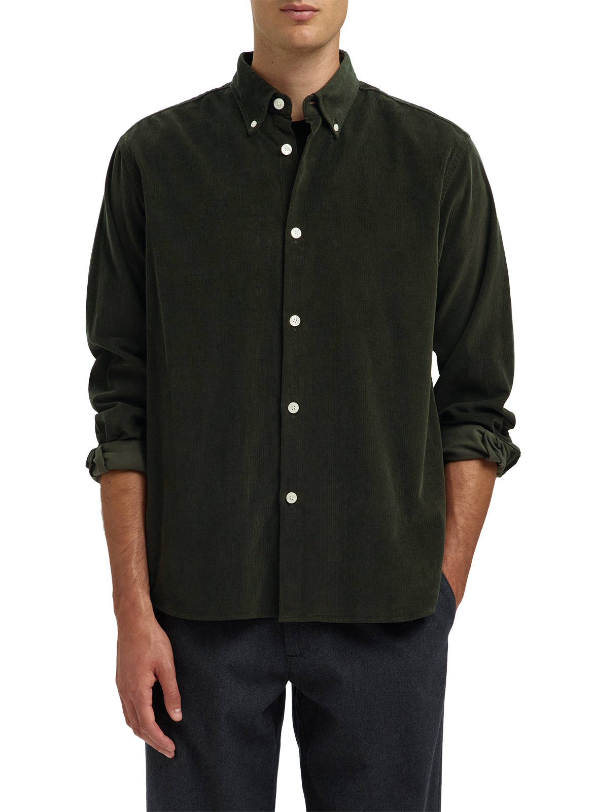 SELECTED Cotton shirt Green