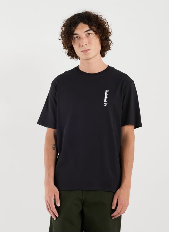 T-shirt droit en coton Noir by TIMBERLAND TIMBERLAND T-shirt droit en coton Noir